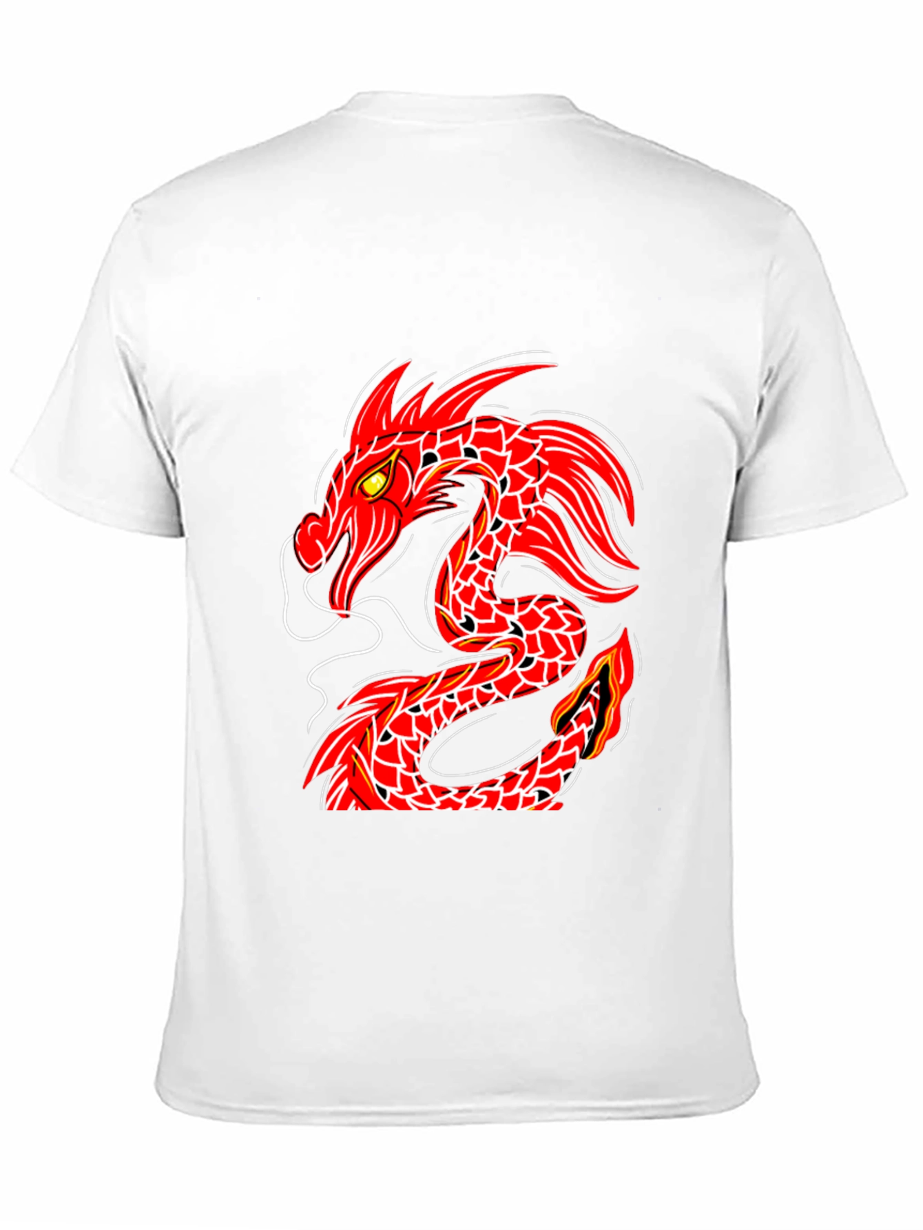 Red Dragon Graphic Black T-Shirt