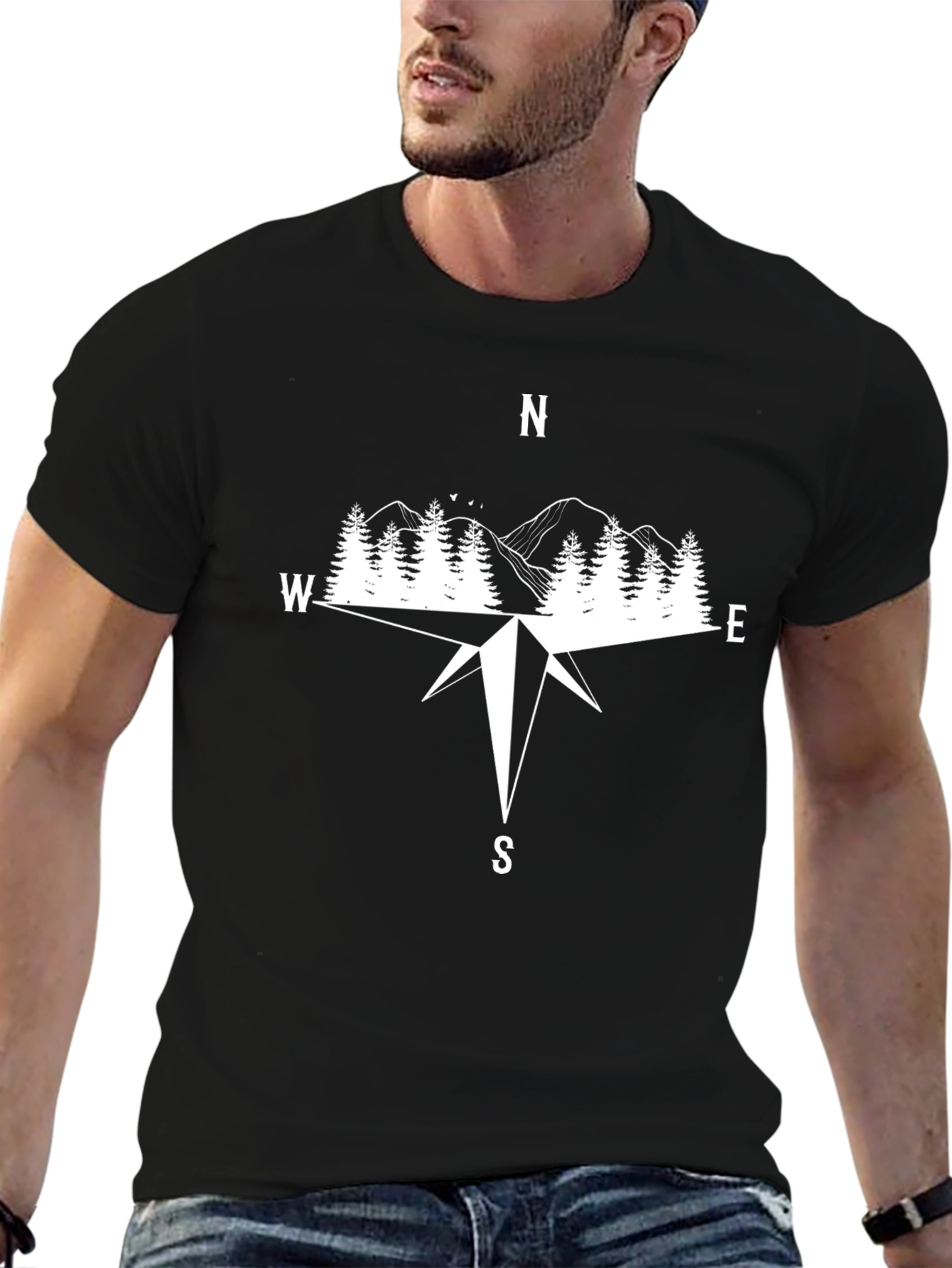 Compass Graphic Tee - Adventure Awaits