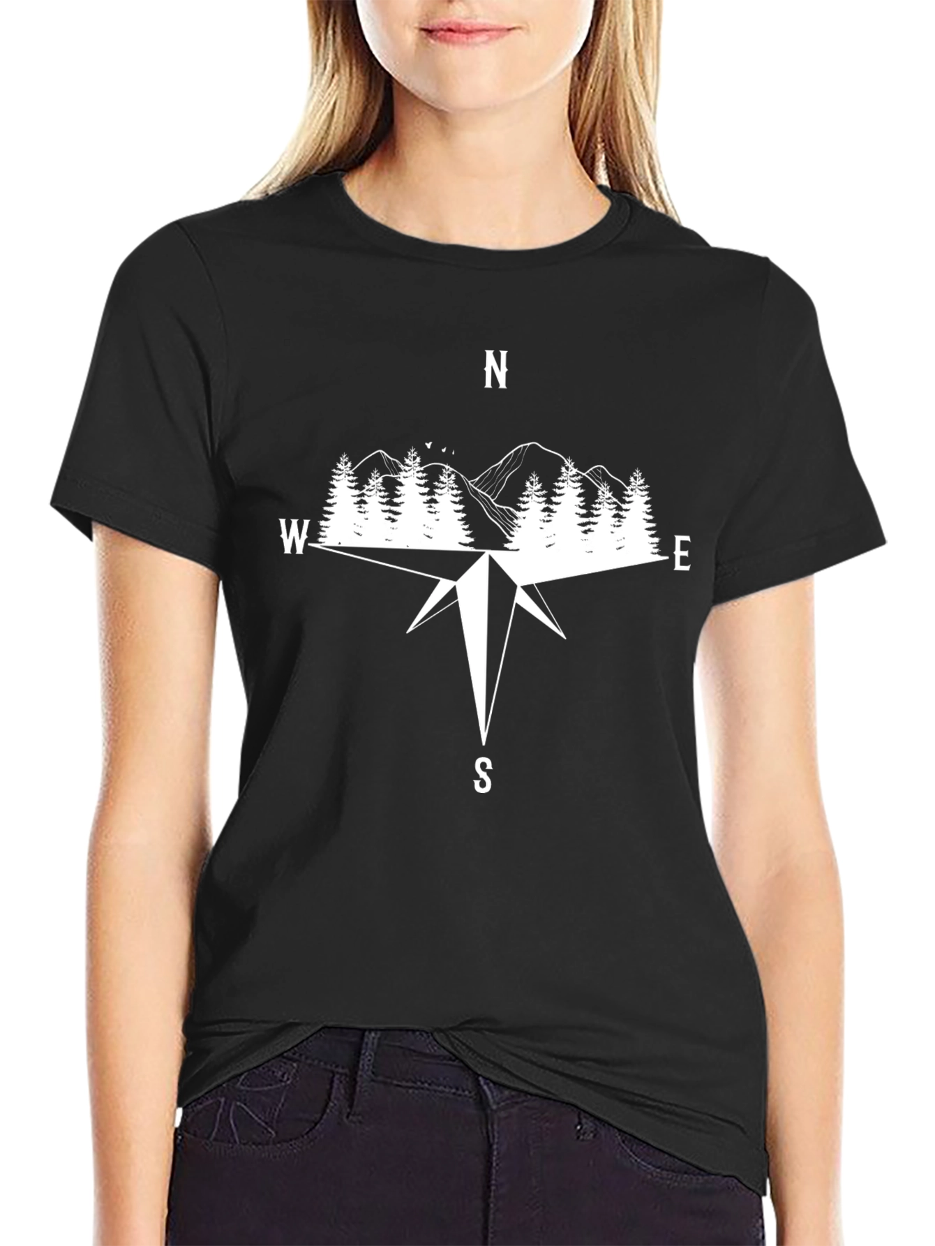 Compass Graphic Tee - Adventure Awaits