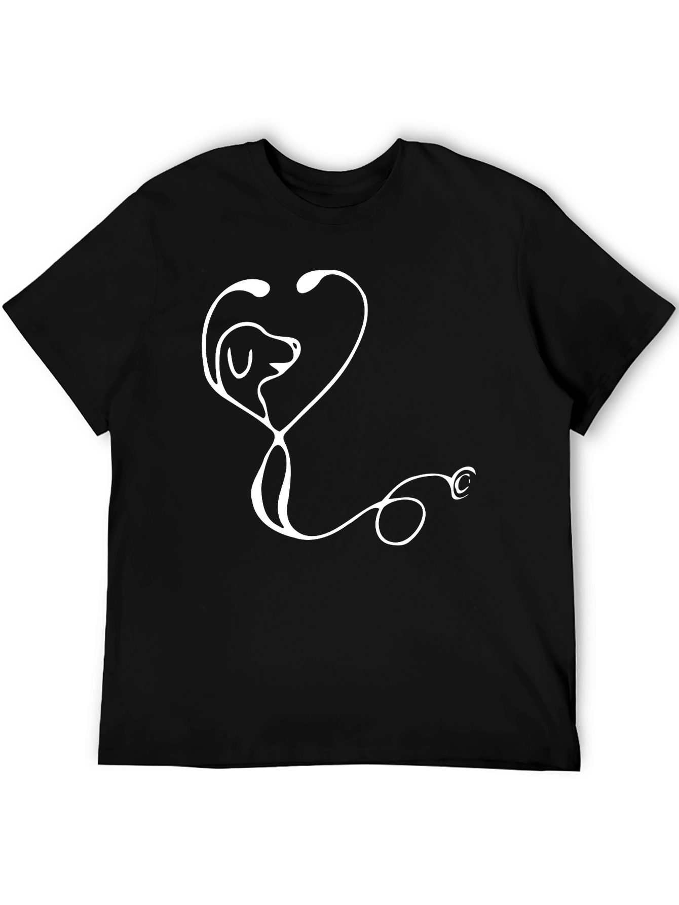 Vet Tech Dog Stethoscope T-Shirt