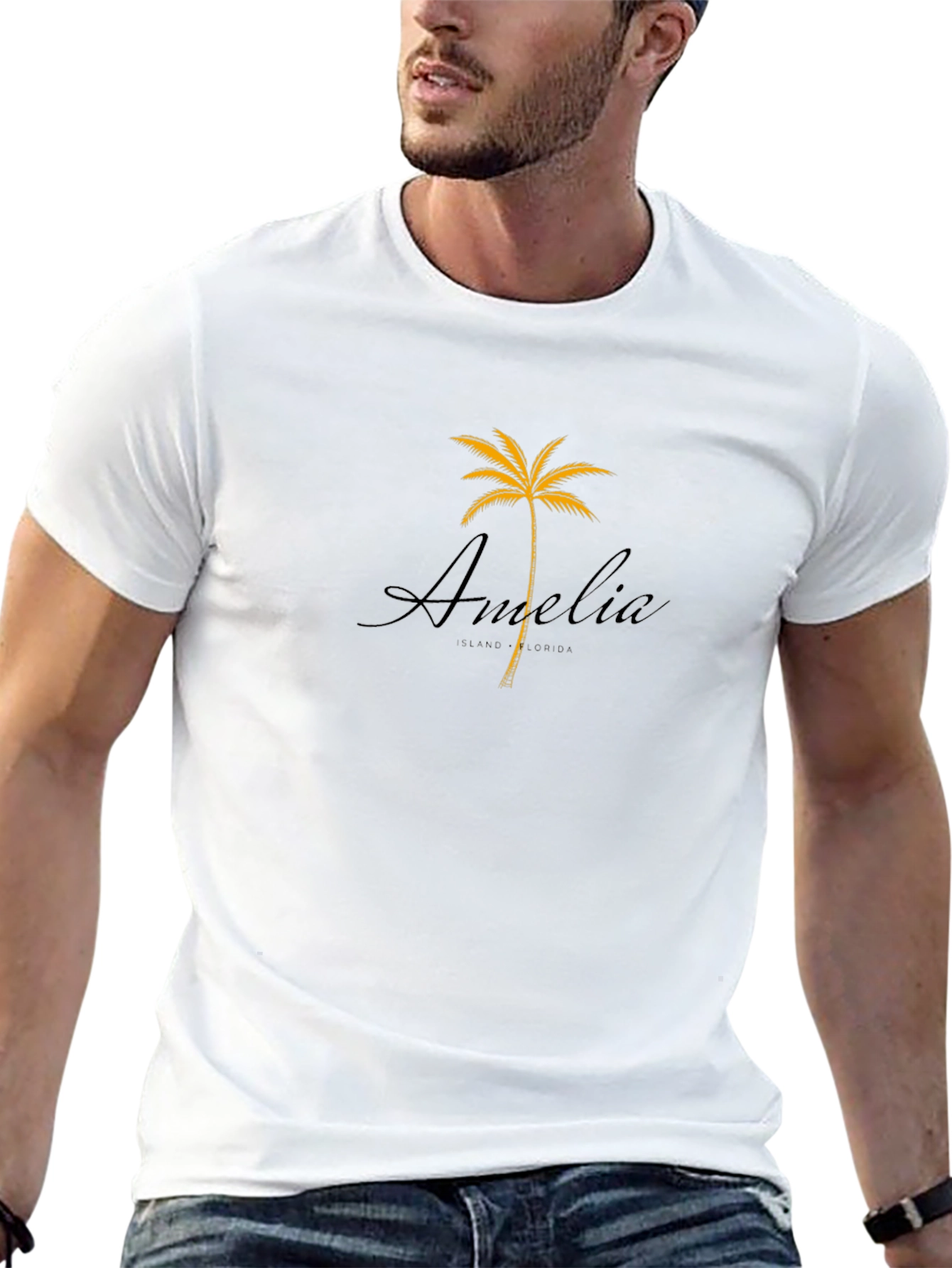 Amelia Island Florida Palm Tree T-Shirt
