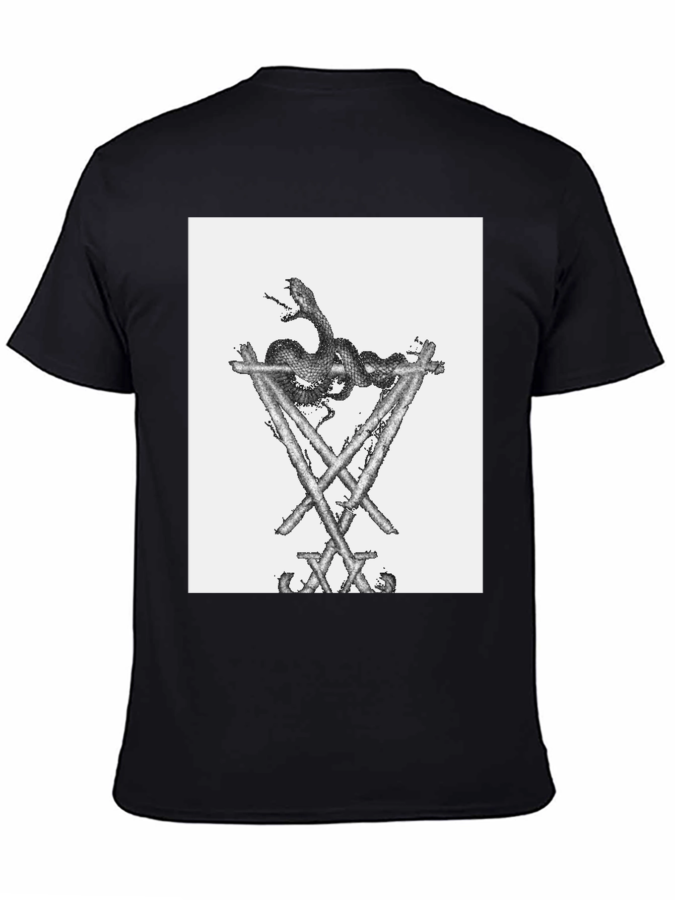 Serpent on Structure Black T-Shirt