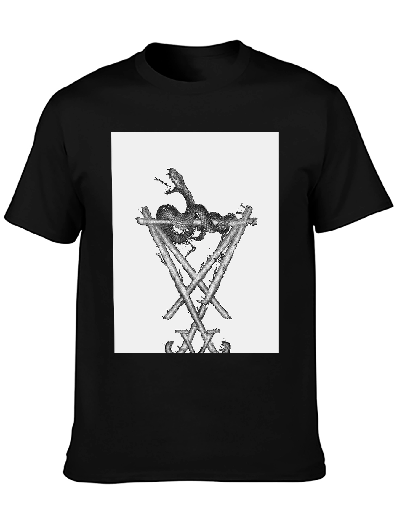 Serpent on Structure Black T-Shirt