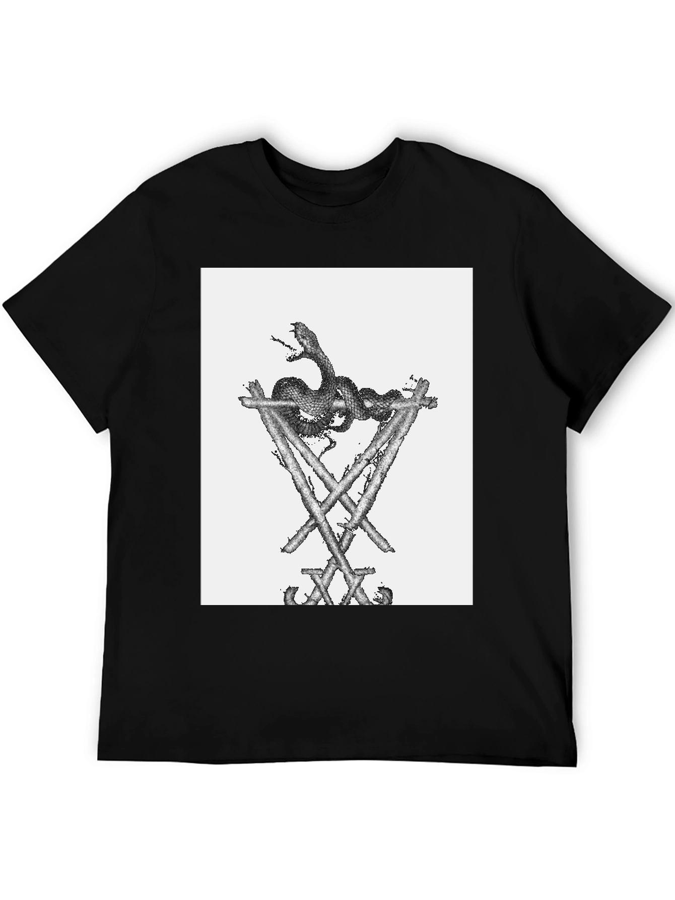 Serpent on Structure Black T-Shirt