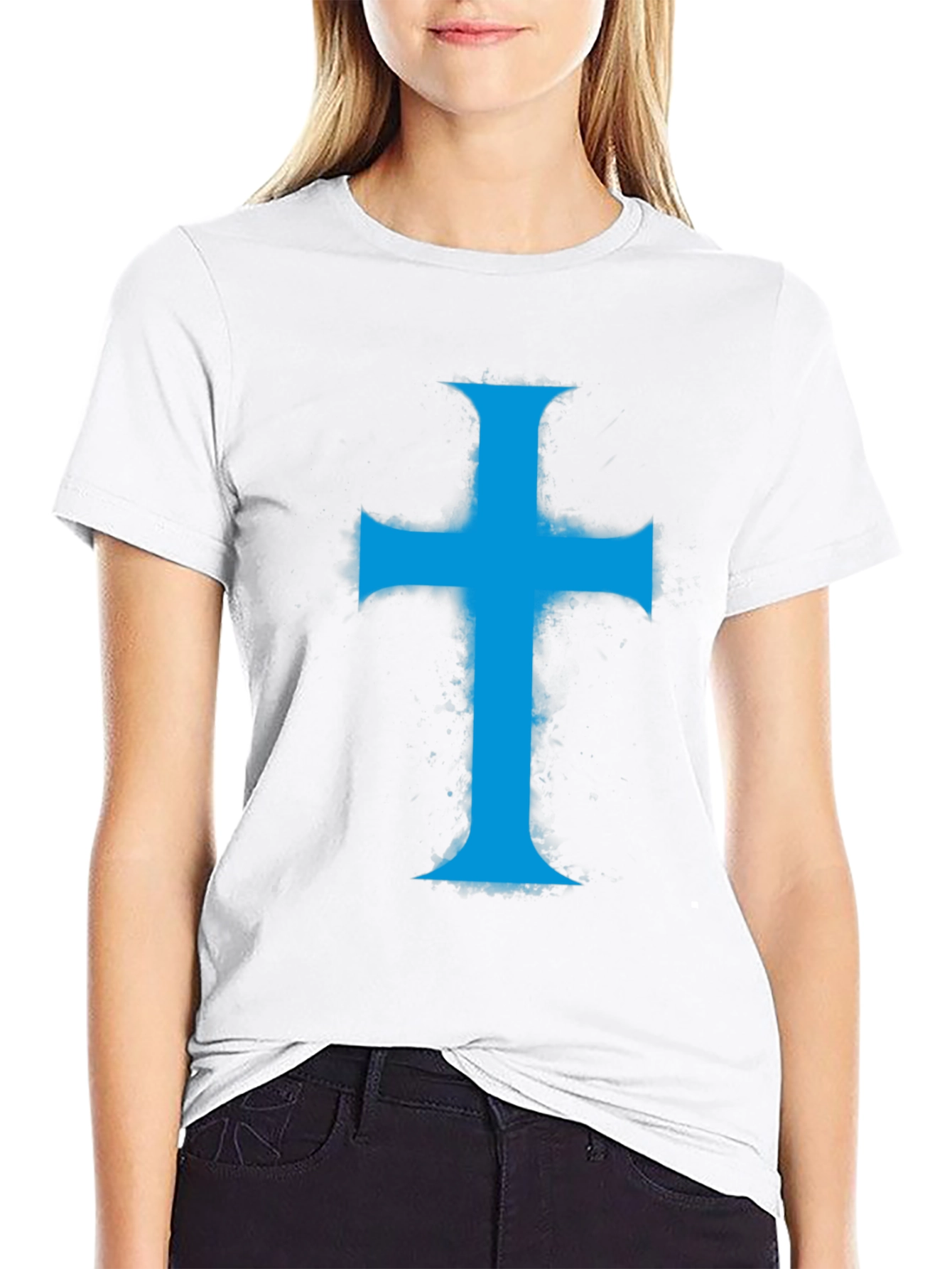 Blue Cross Graphic T-Shirt