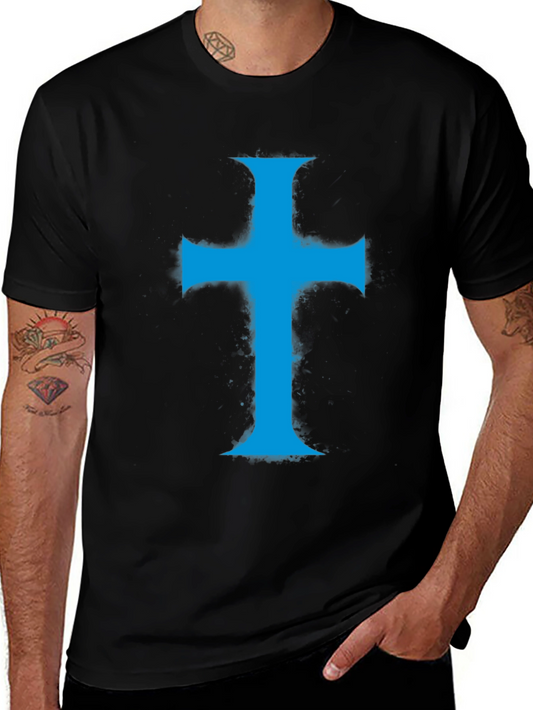 Blue Cross Graphic T-Shirt