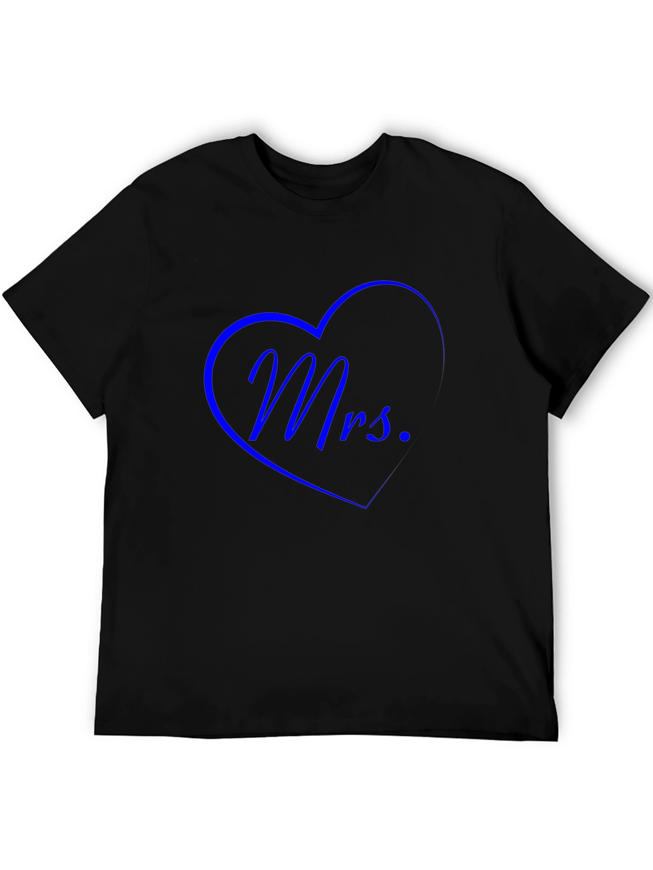 Mrs. Heart Graphic Tee - Black