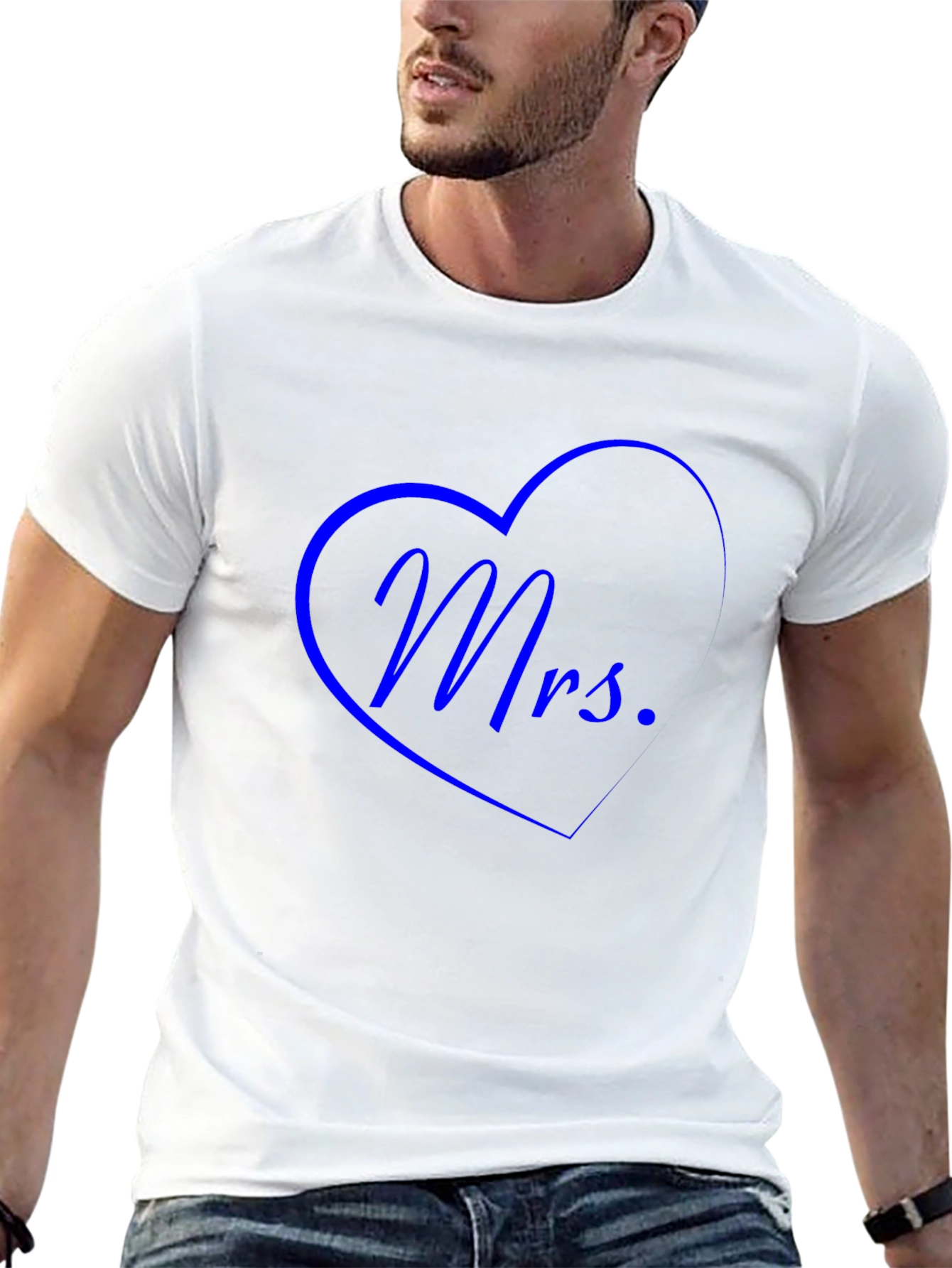 Mrs. Heart Graphic Tee - Black