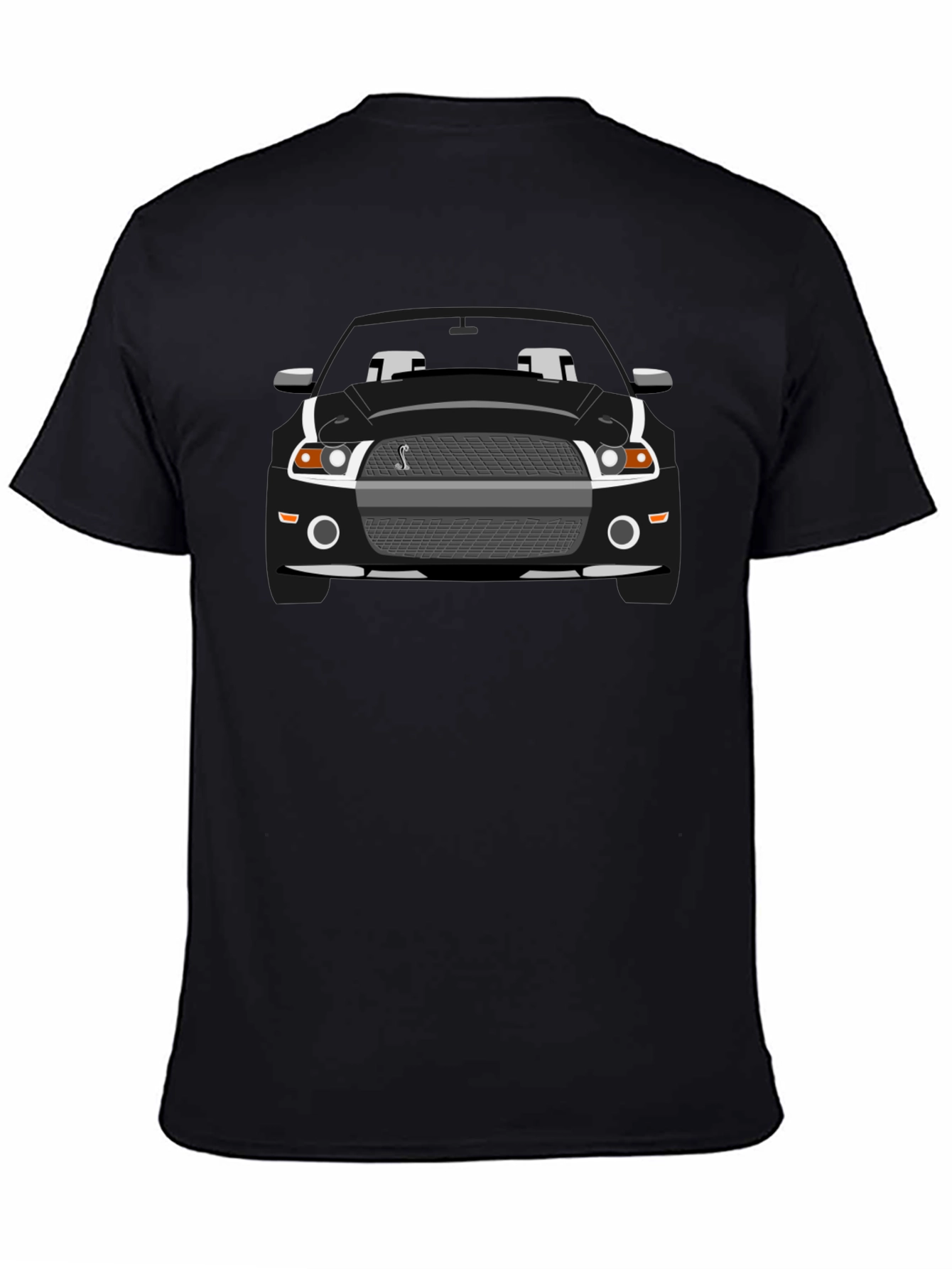 Black Mustang Cobra Graphic T-Shirt