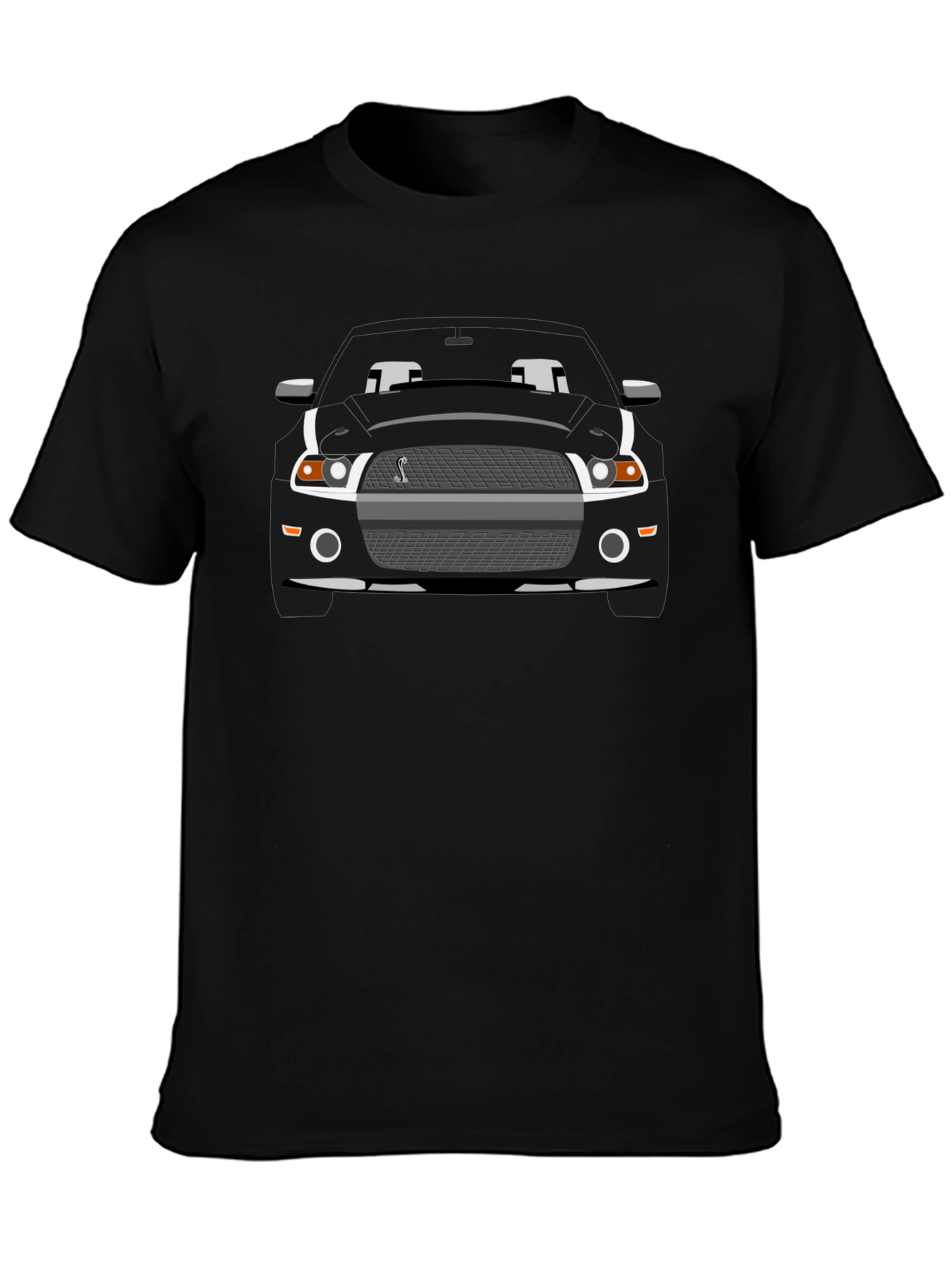 Black Mustang Cobra Graphic T-Shirt