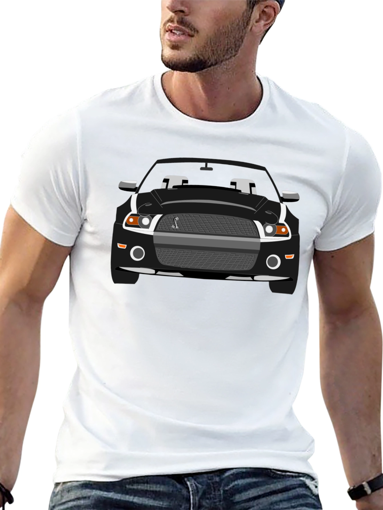 Black Mustang Cobra Graphic T-Shirt