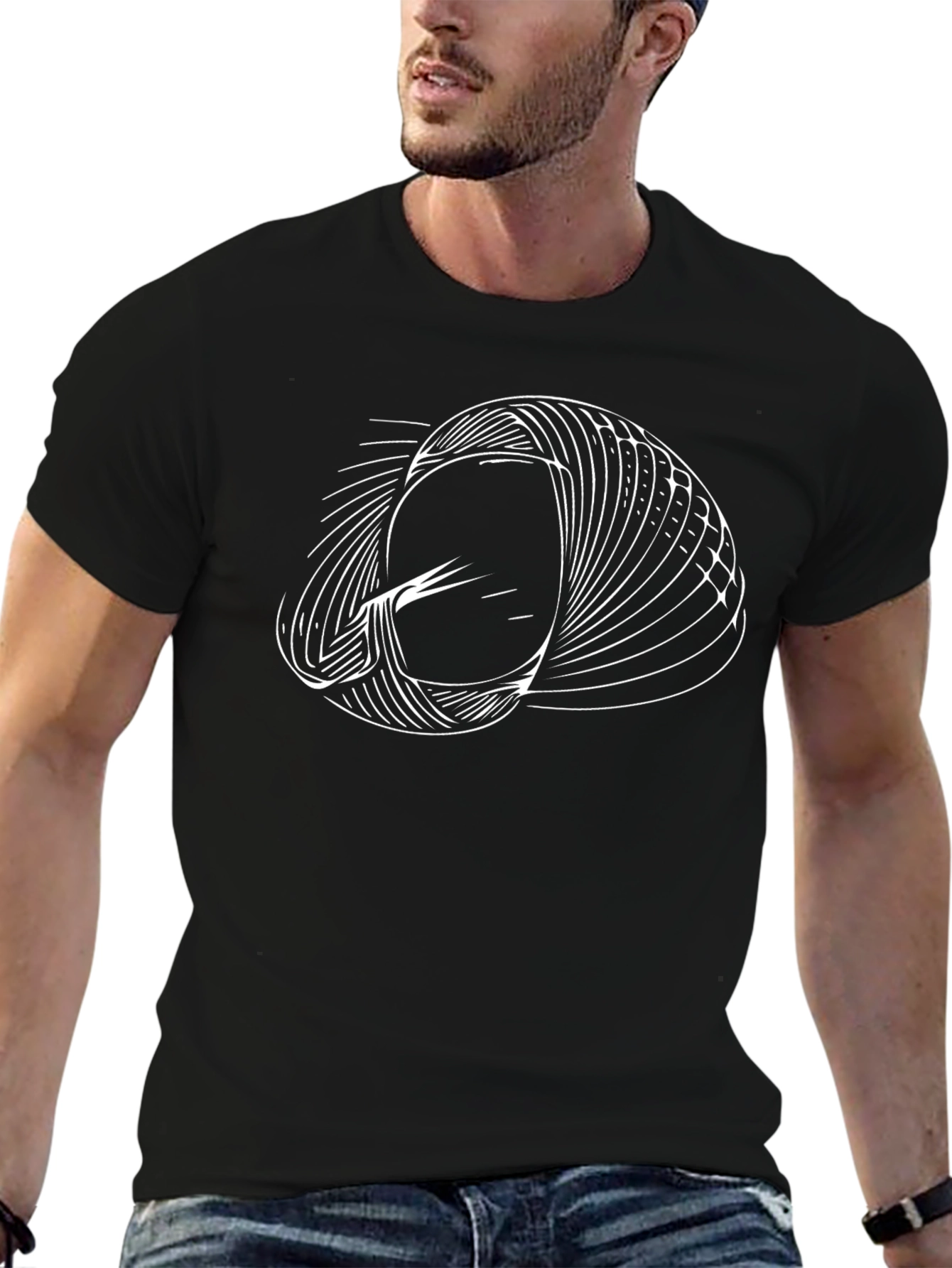 Abstract Graphic T-Shirt - Modern Geometric Design