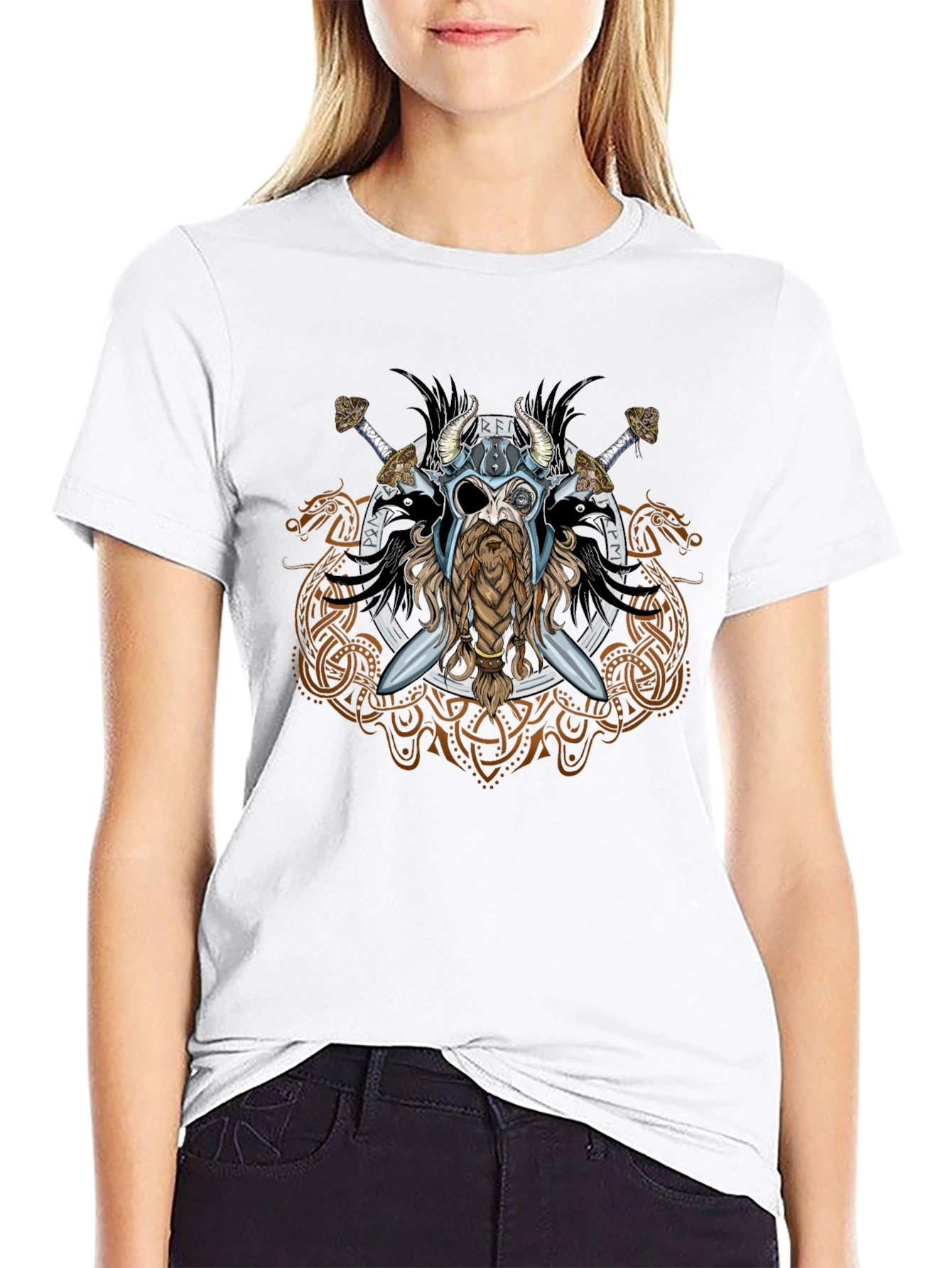 Viking Warrior T-Shirt - Norse Mythology Odin