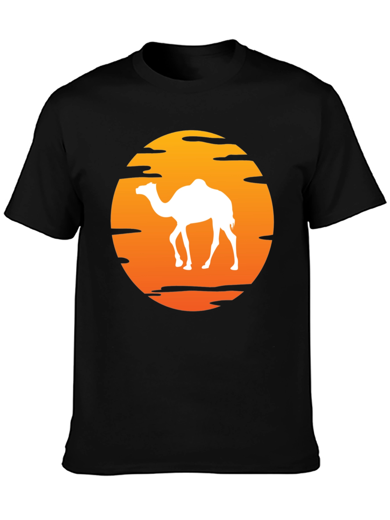 Camel Sunset T-Shirt - Desert Adventure