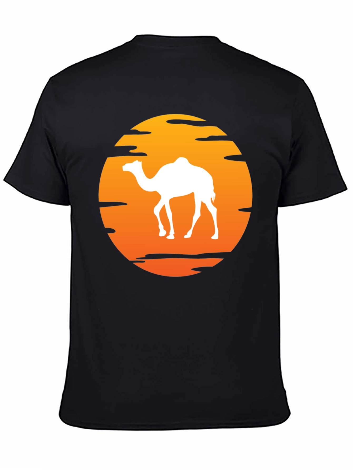 Camel Sunset T-Shirt - Desert Adventure