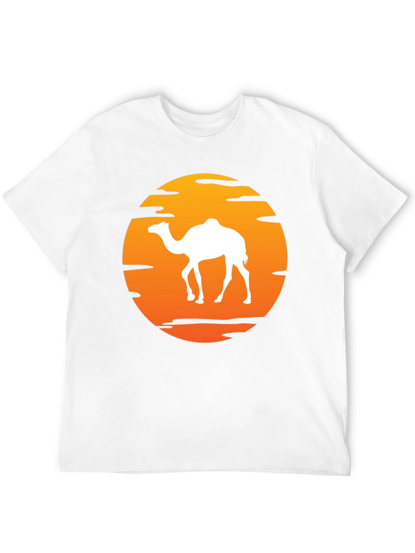 Camel Sunset T-Shirt - Desert Adventure