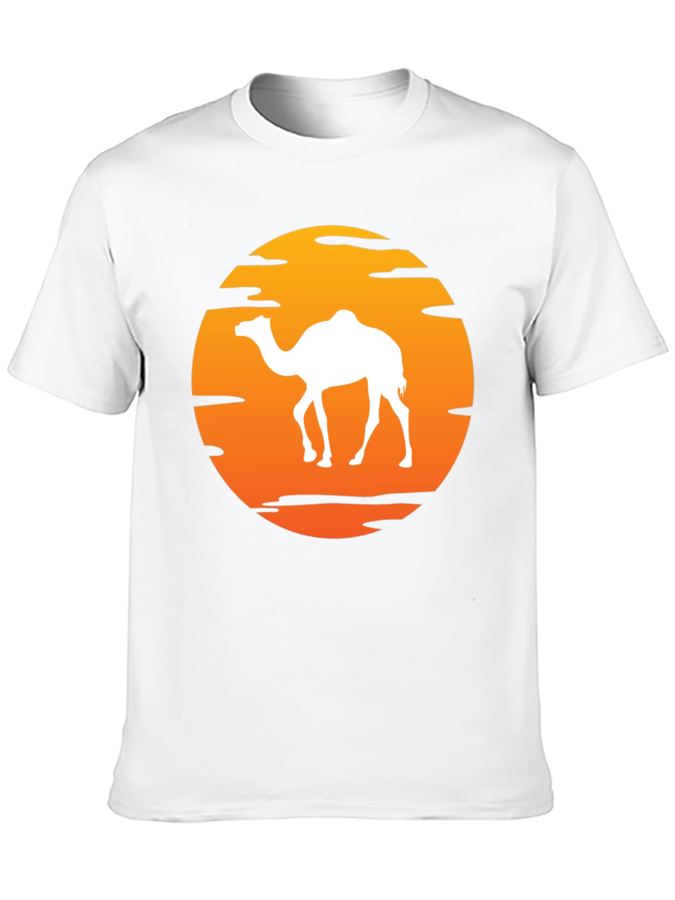 Camel Sunset T-Shirt - Desert Adventure