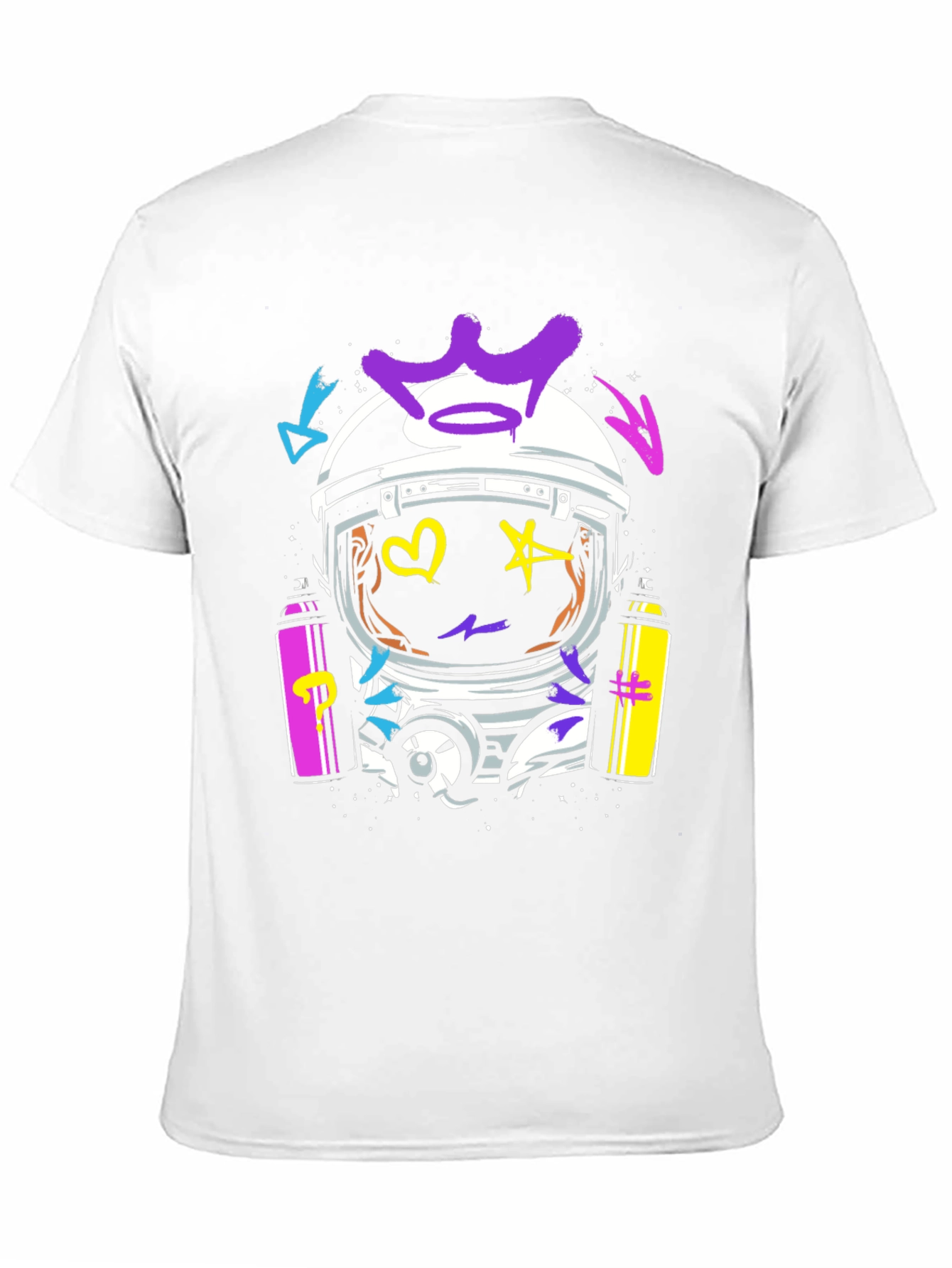 Astronaut Graffiti Graphic Tee - Bold Streetwear Style