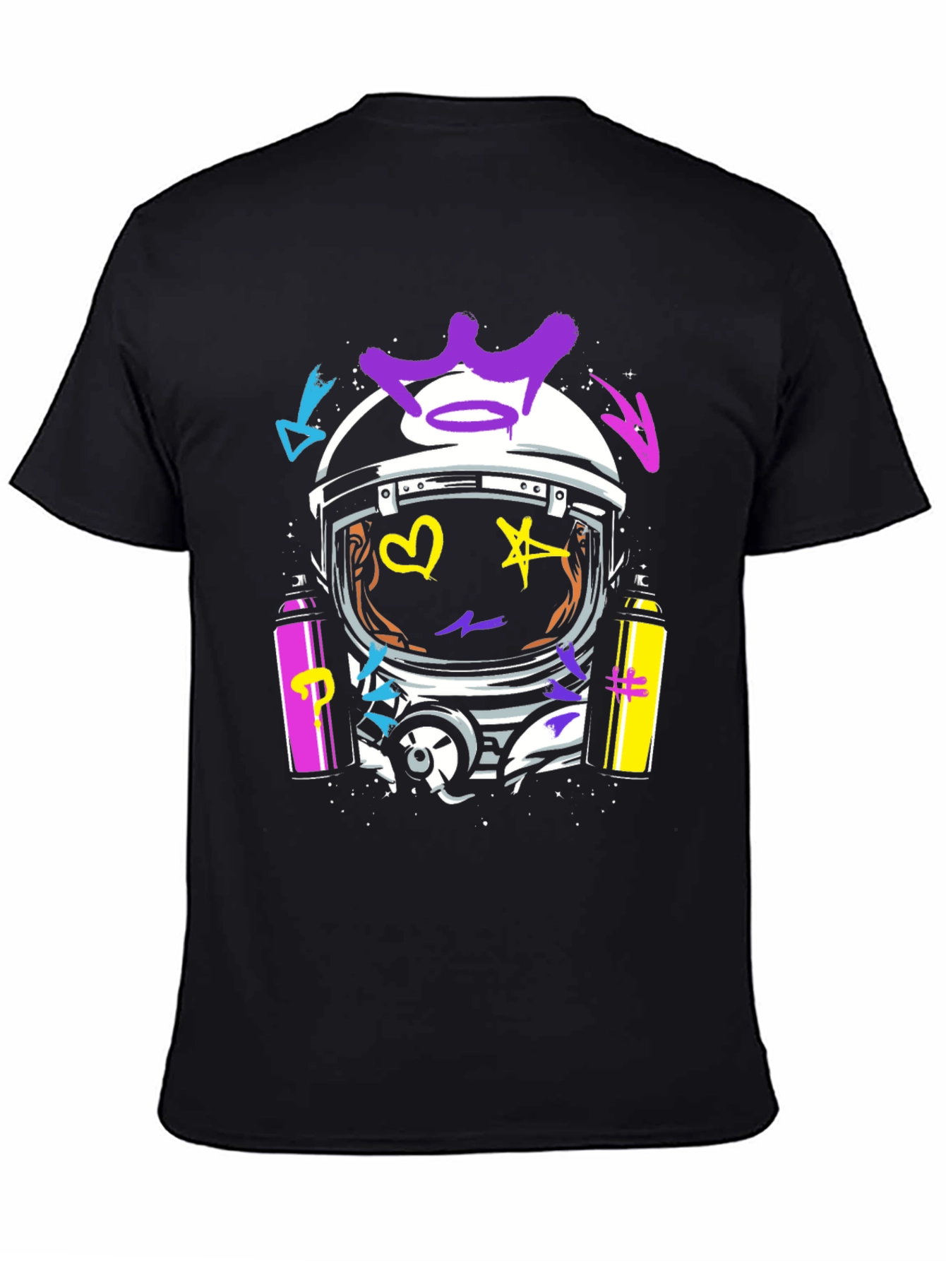 Astronaut Graffiti Graphic Tee - Bold Streetwear Style