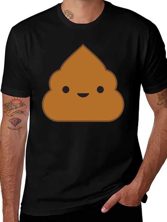 Poop Emoji Black T-Shirt - Funny Novelty Graphic Tee
