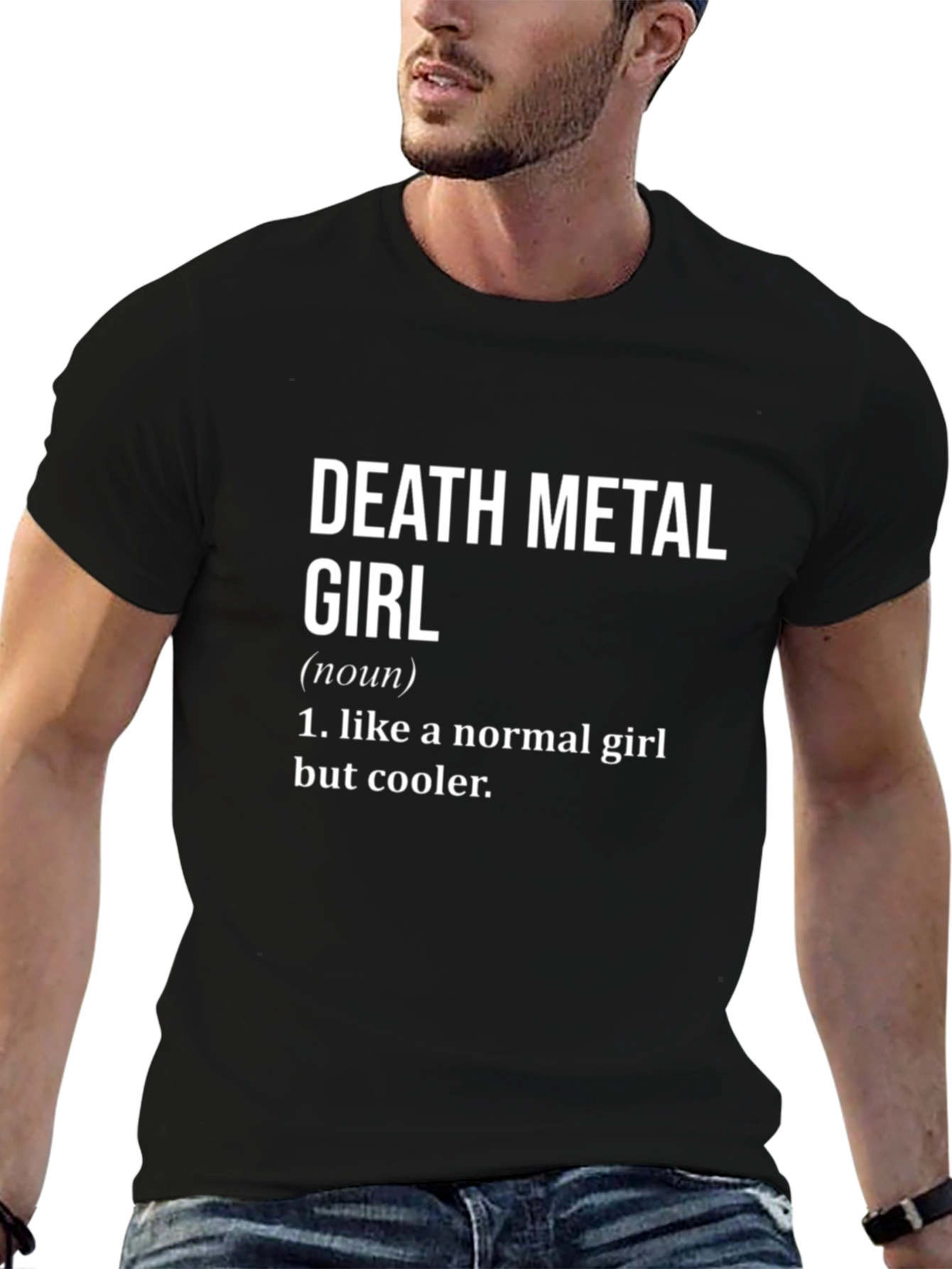 Death Metal Girl Definition T-Shirt - Cool & Edgy