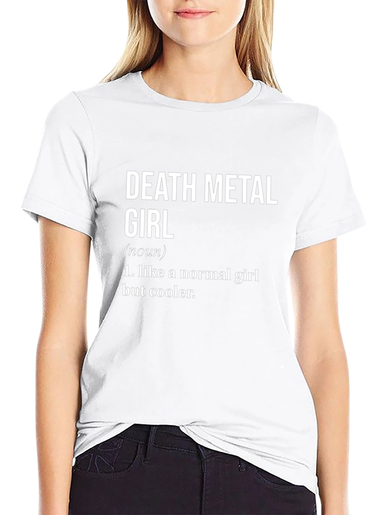 Death Metal Girl Definition T-Shirt - Cool & Edgy