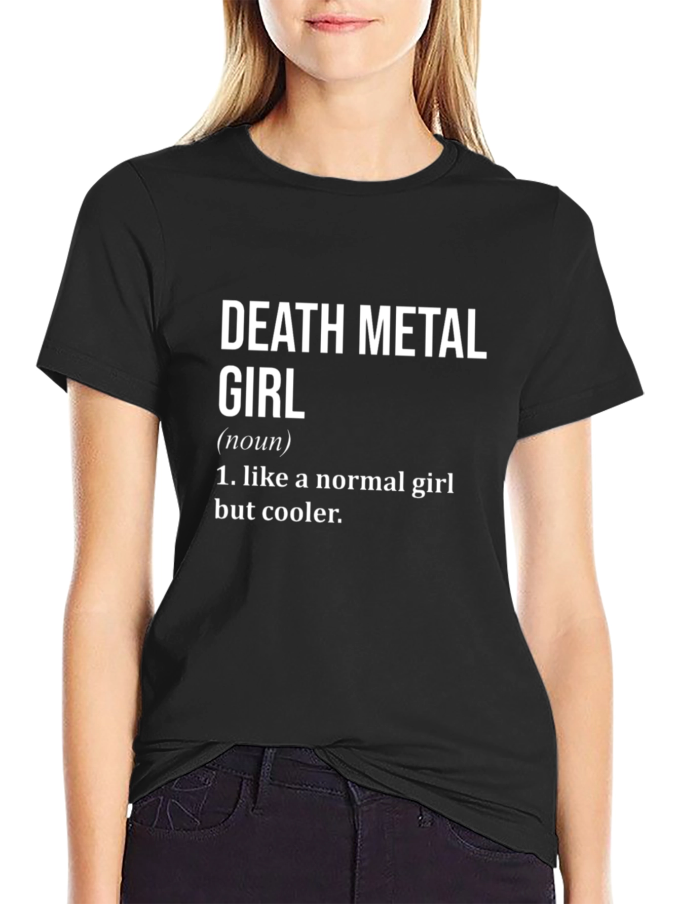 Death Metal Girl Definition T-Shirt - Cool & Edgy