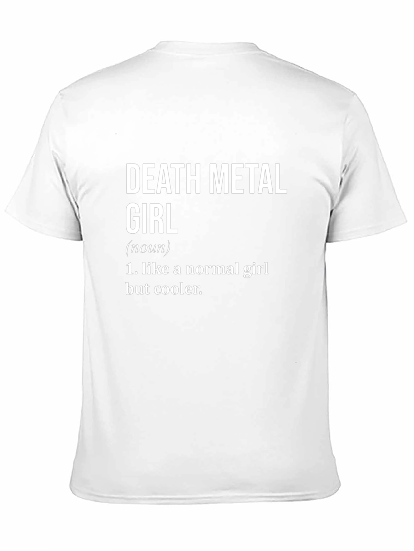 Death Metal Girl Definition T-Shirt - Cool & Edgy