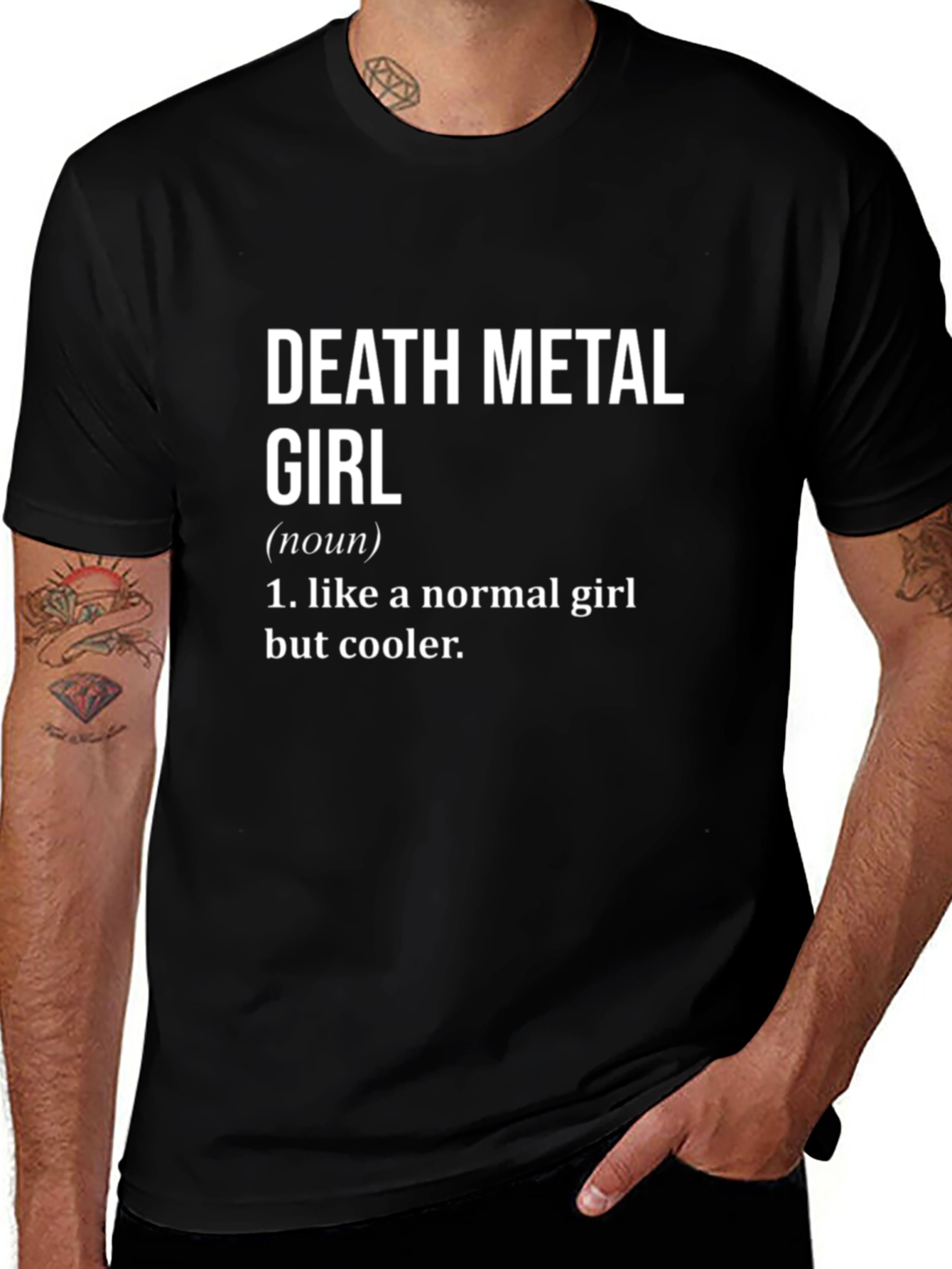 Death Metal Girl Definition T-Shirt - Cool & Edgy