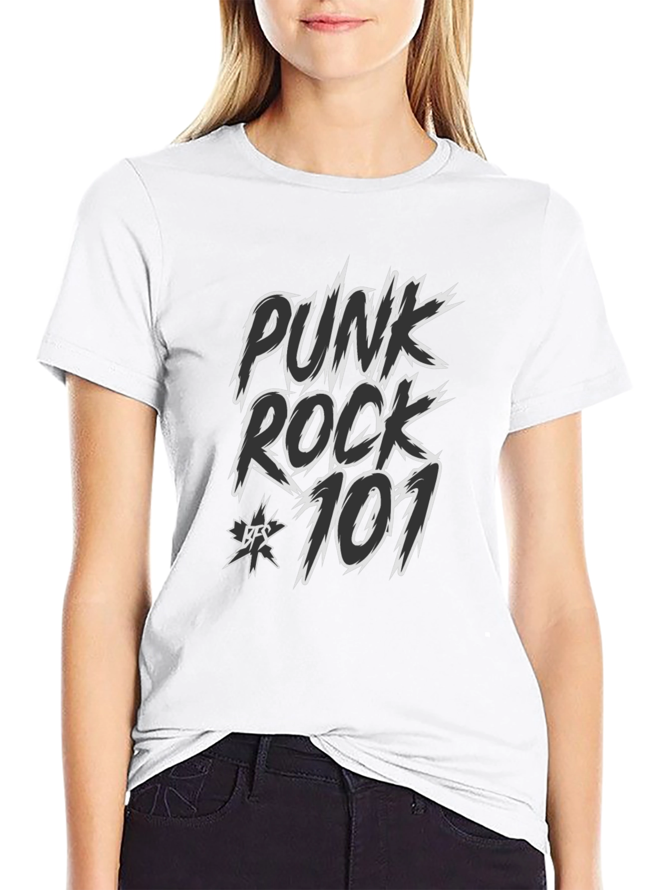 Punk Rock 101 Black Graphic Tee