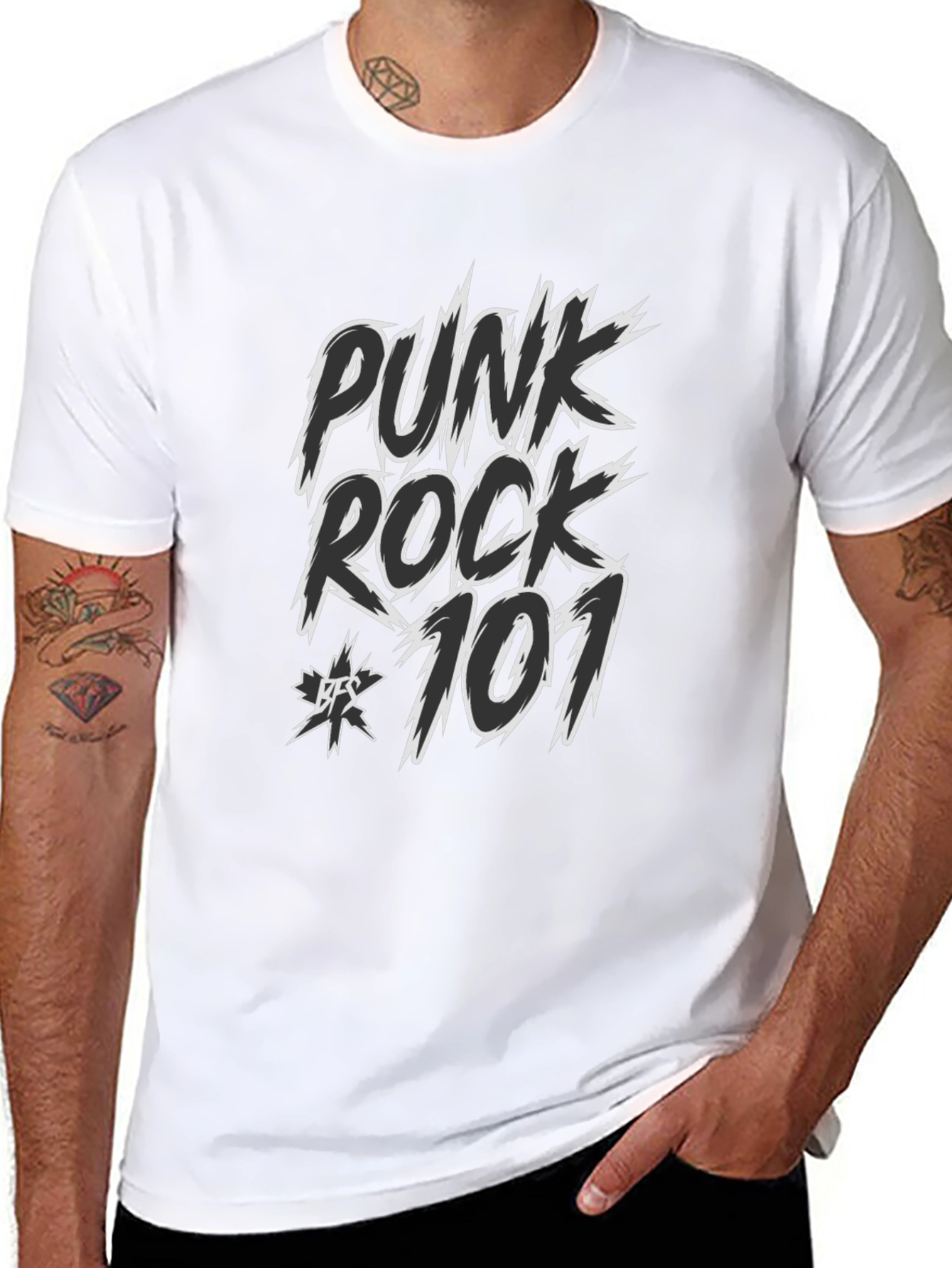 Punk Rock 101 Black Graphic Tee