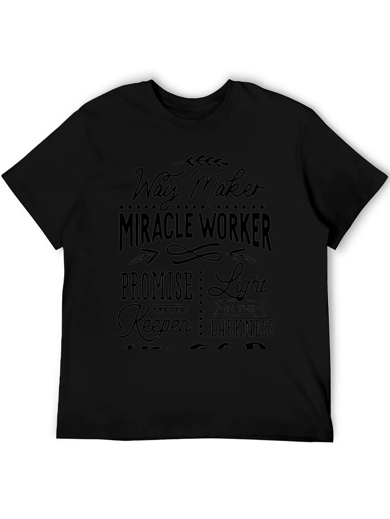 Way Maker Miracle Worker Black T-Shirt