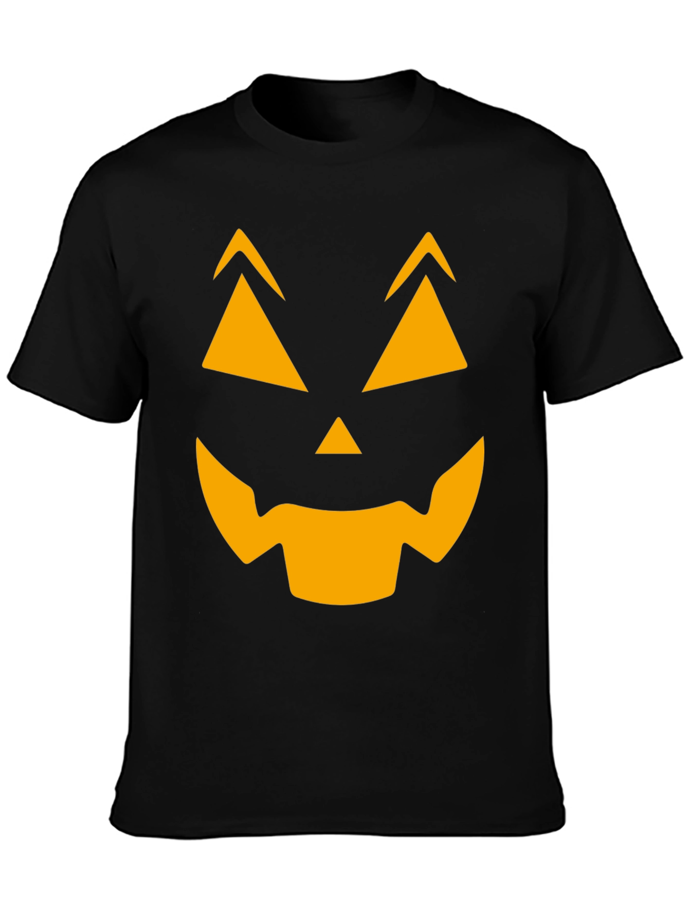 Halloween Pumpkin Face Graphic T-Shirt