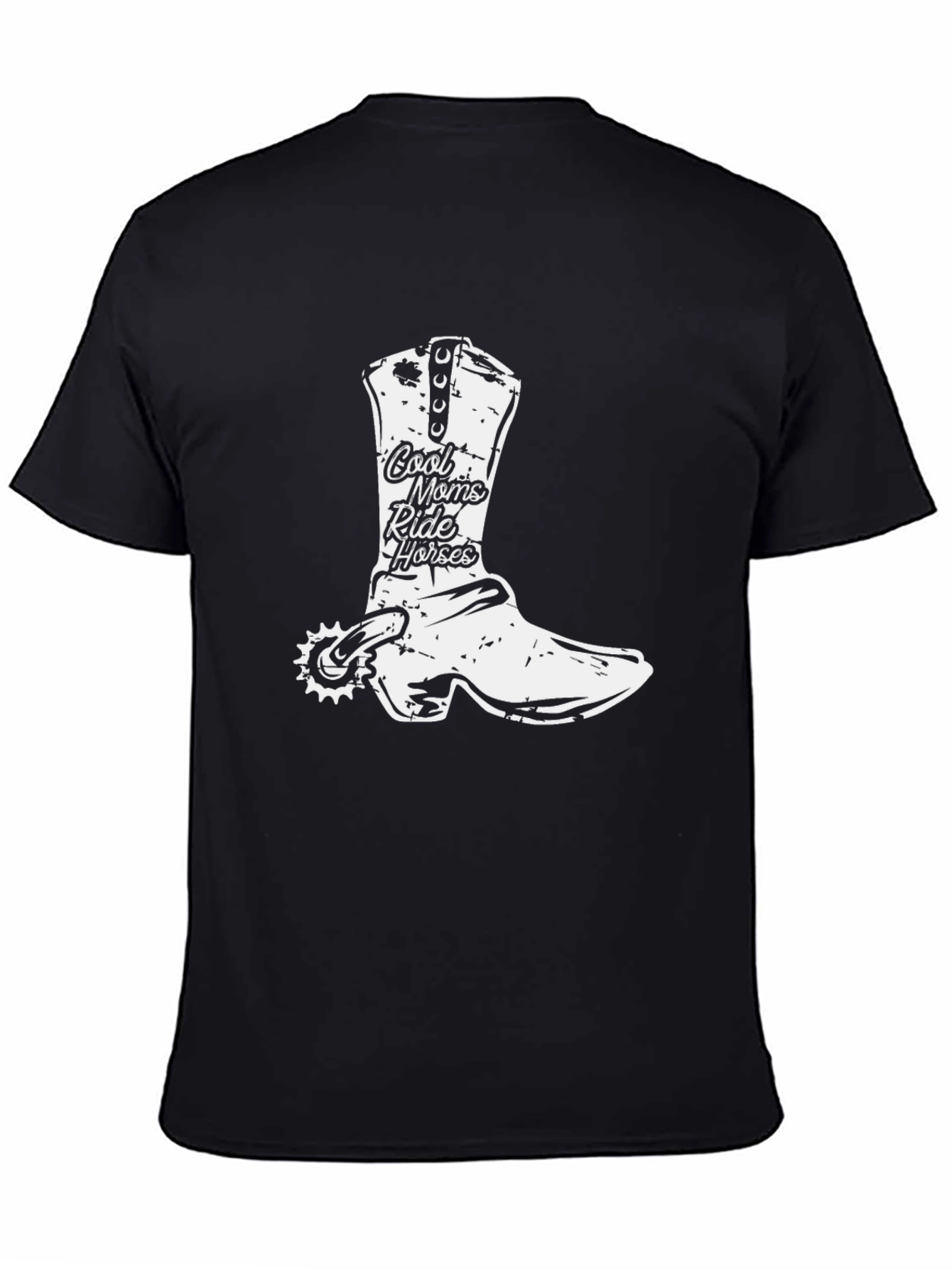 Cool Moms Ride Horses Cowboy Boot T-Shirt