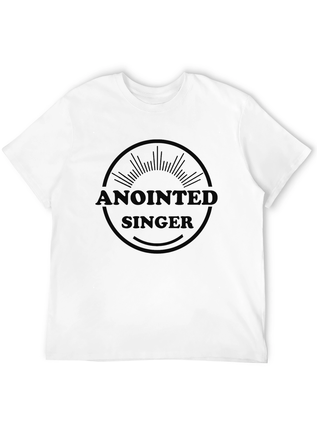 Anointed Singer Black Graphic Tee