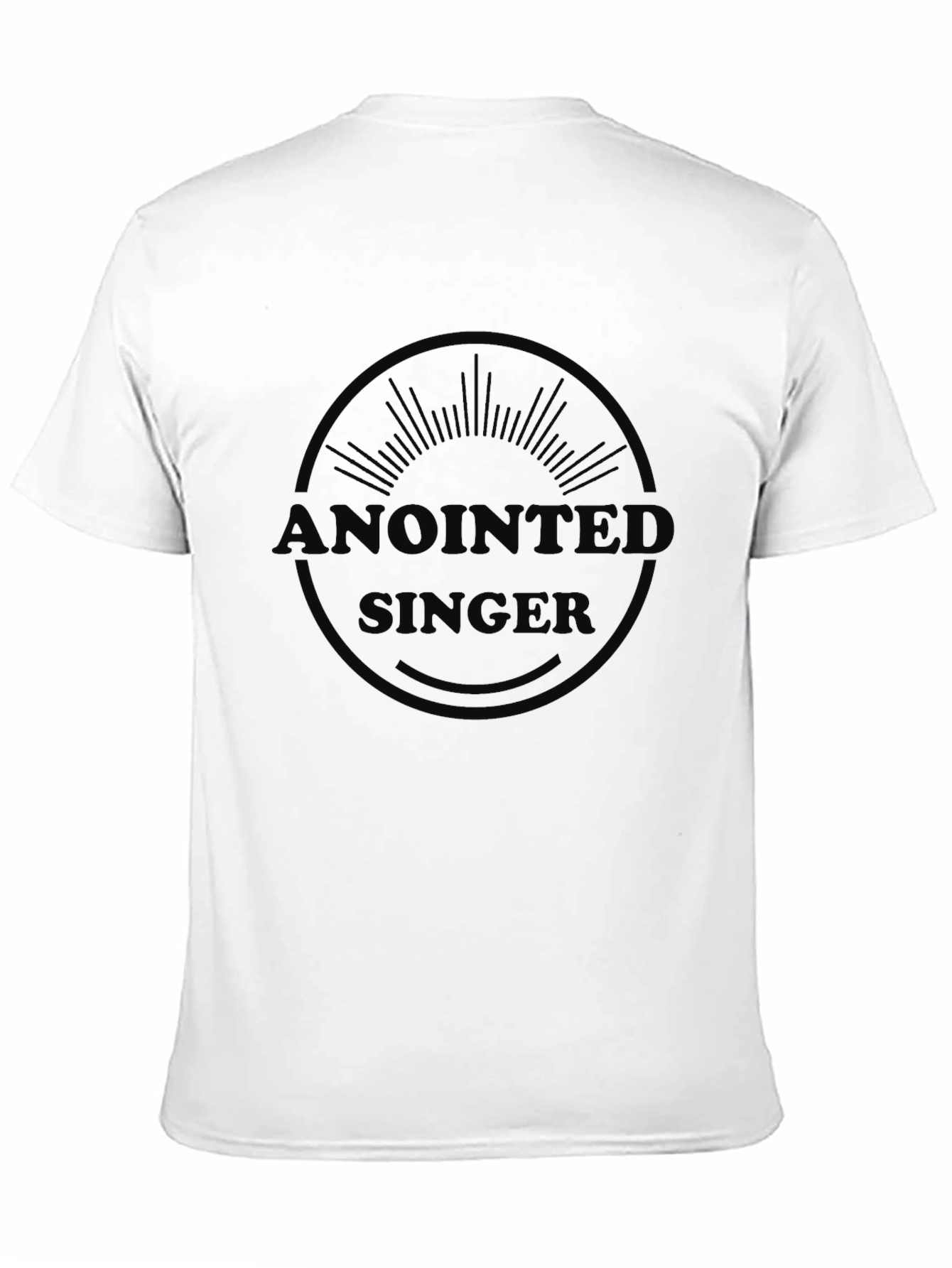 Anointed Singer Black Graphic Tee