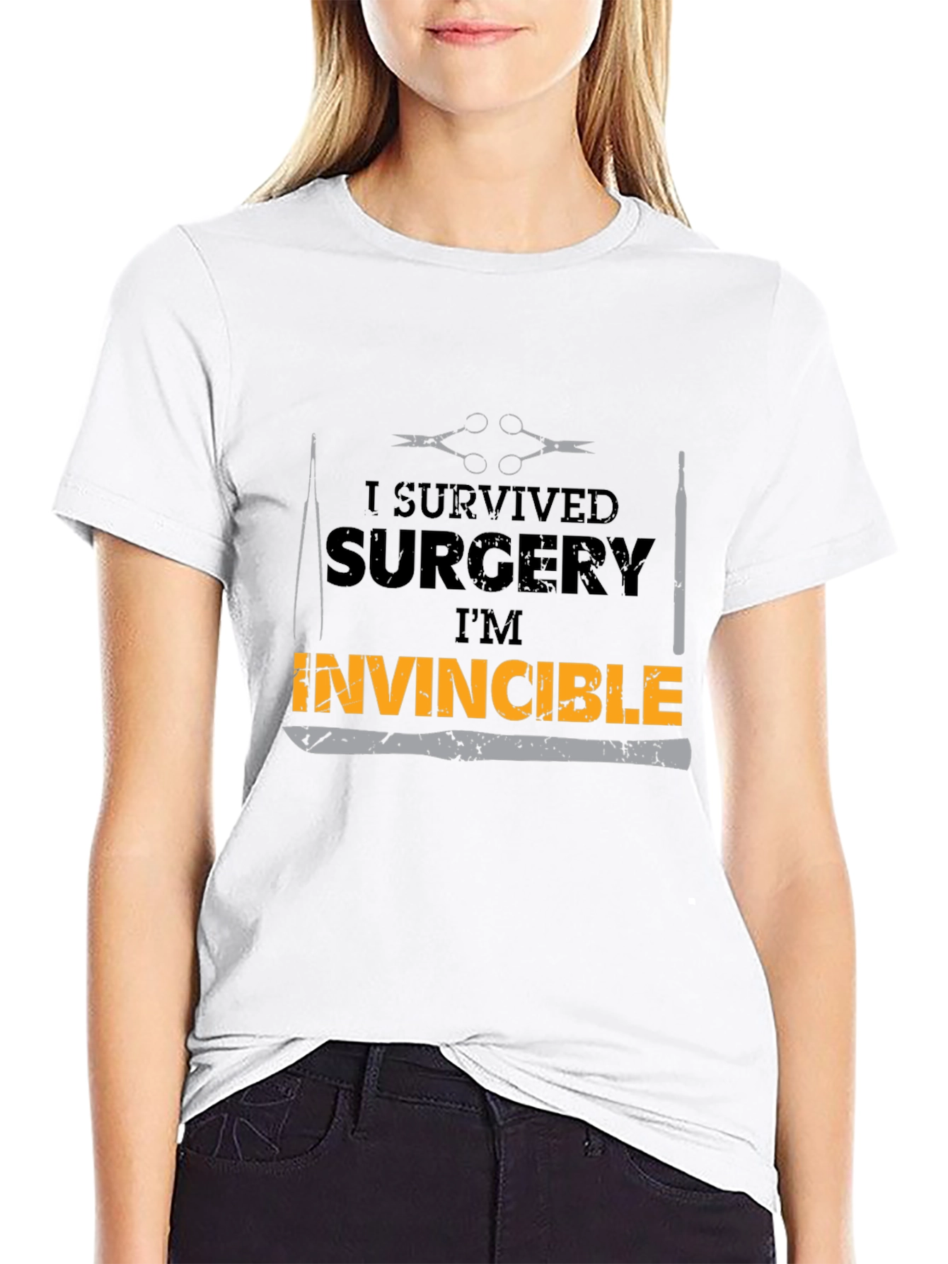Surgery Survivor Graphic Tee - Invincible T-Shirt
