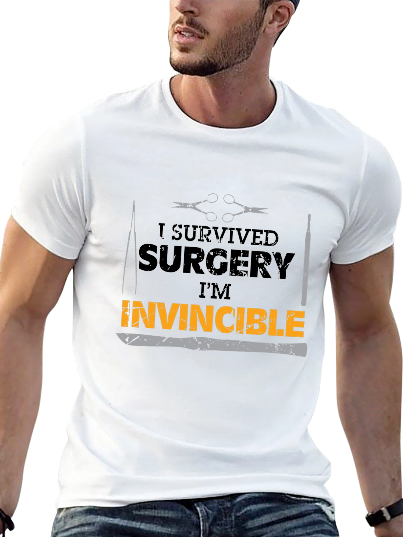 Surgery Survivor Graphic Tee - Invincible T-Shirt