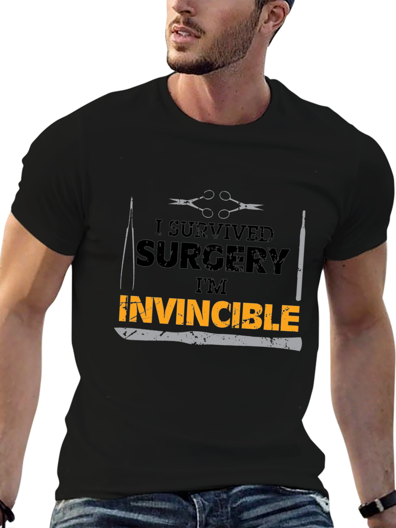 Surgery Survivor Graphic Tee - Invincible T-Shirt