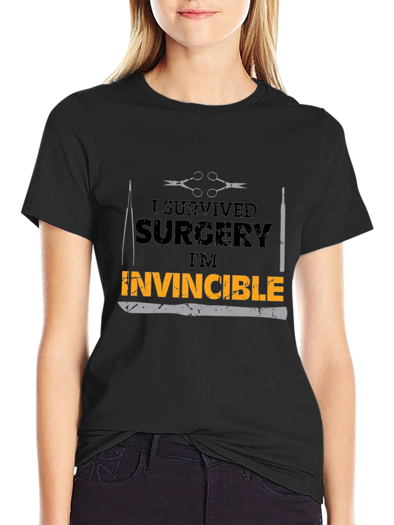 Surgery Survivor Graphic Tee - Invincible T-Shirt