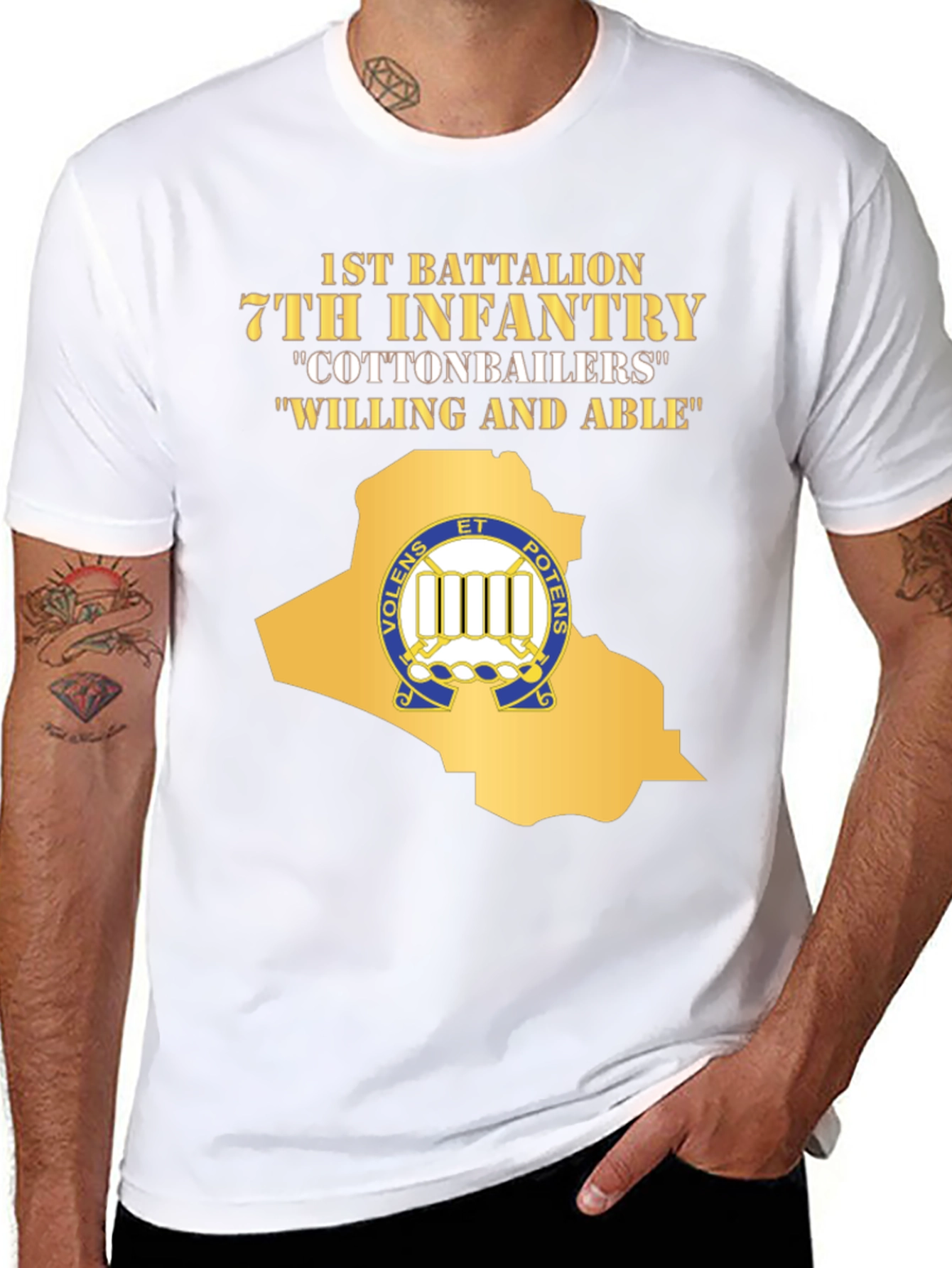 1st Battalion 7th Infantry T-Shirt