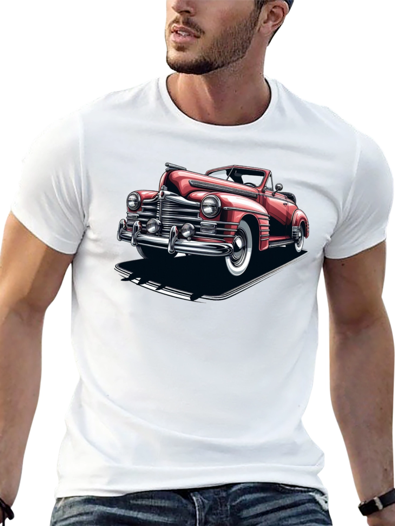 Classic Car Graphic Tee - Retro Style