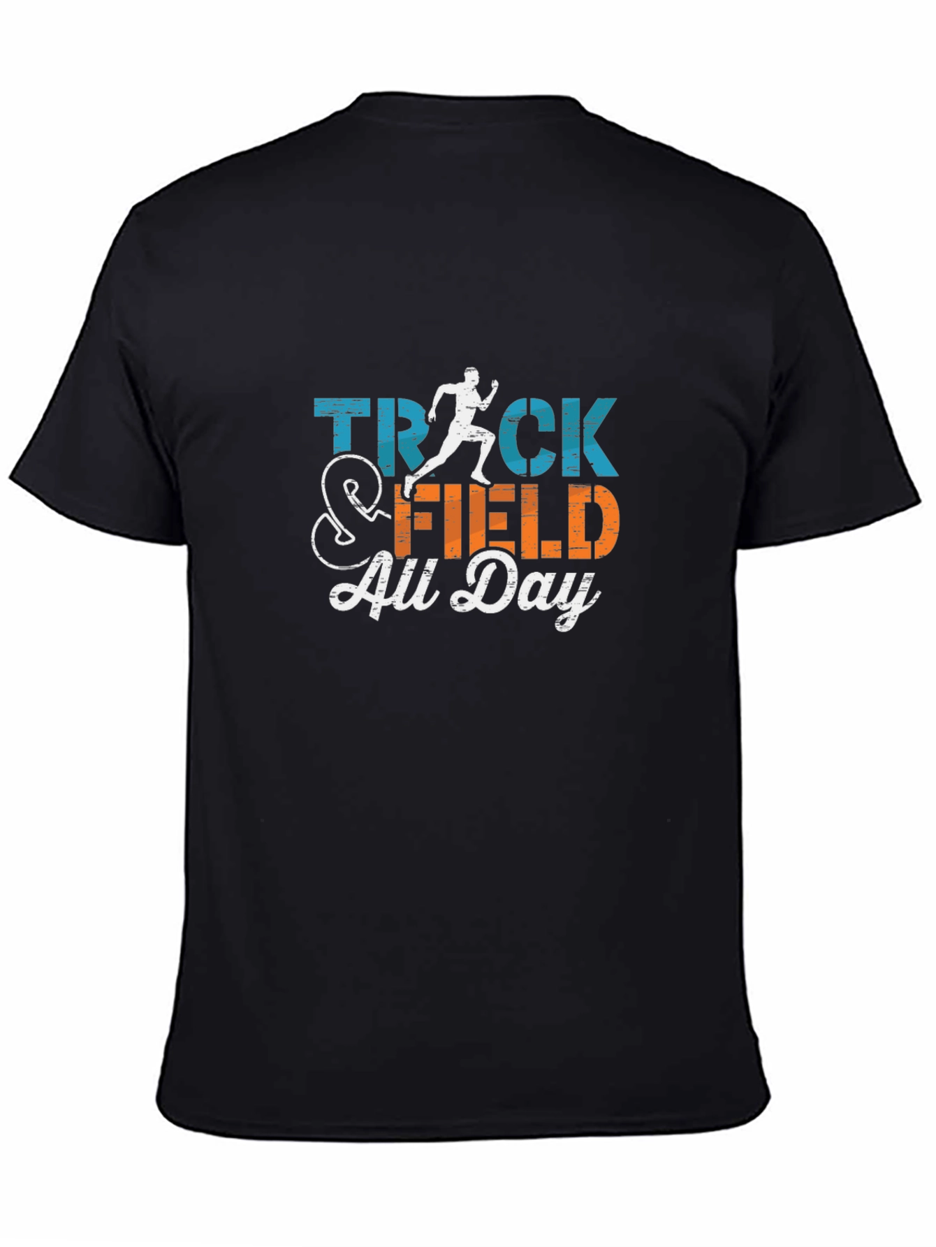 Track & Field All Day Black Graphic T-Shirt