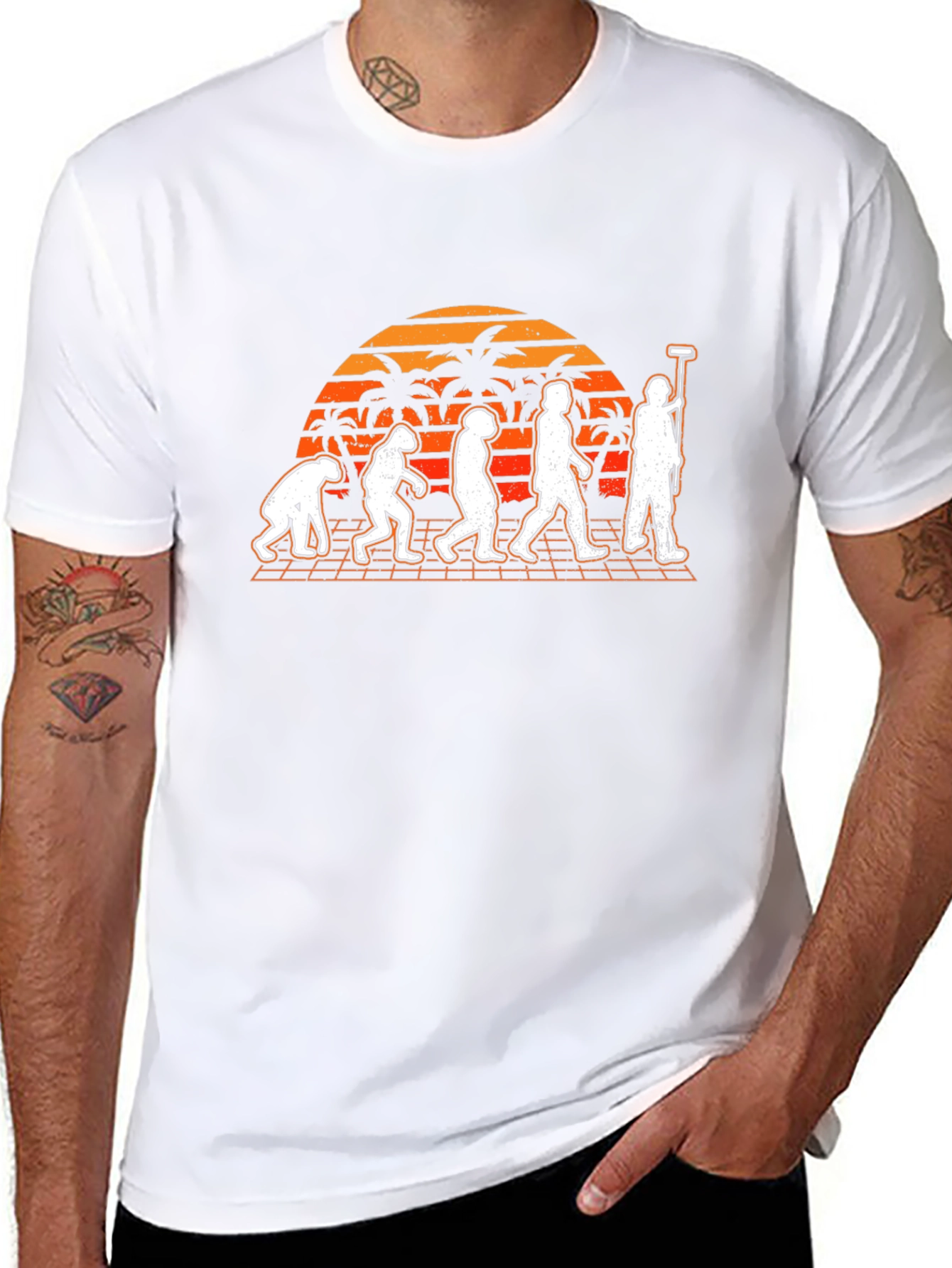 Curling Evolution Graphic Tee - Black Cotton T-Shirt