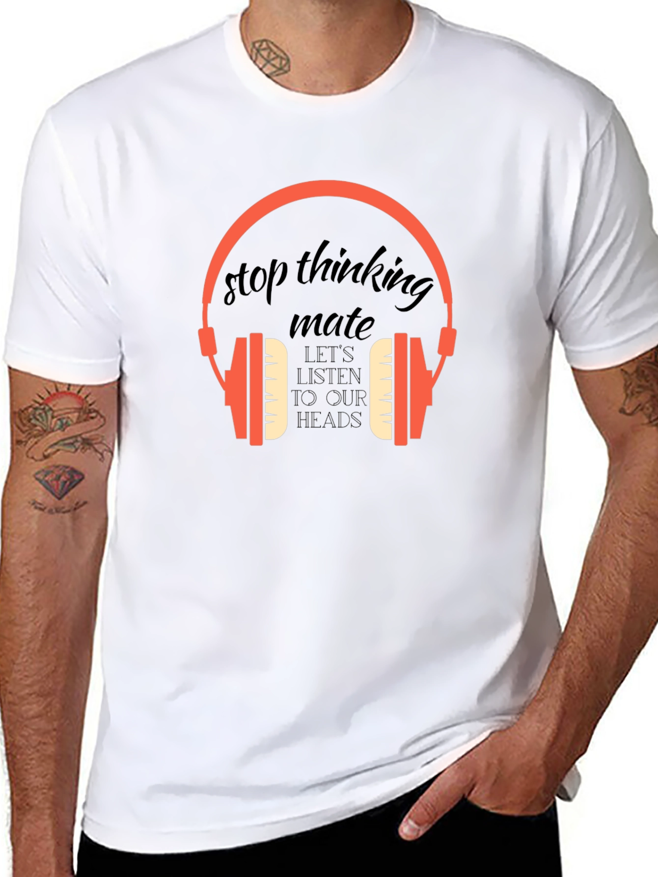 Stop Thinking Mate Graphic Tee