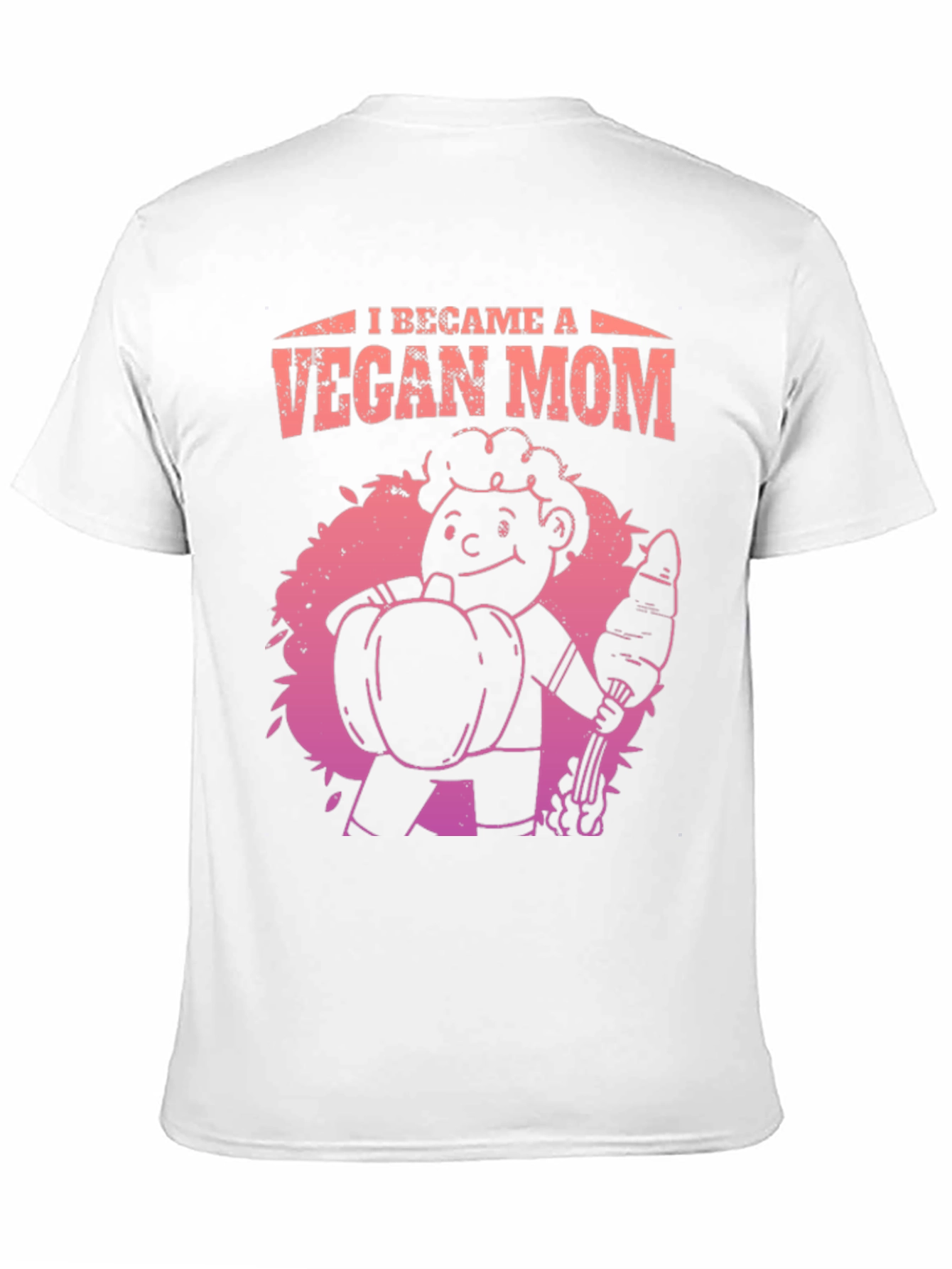 Vegan Mom Graphic Tee - Black Cotton Blend T-Shirt