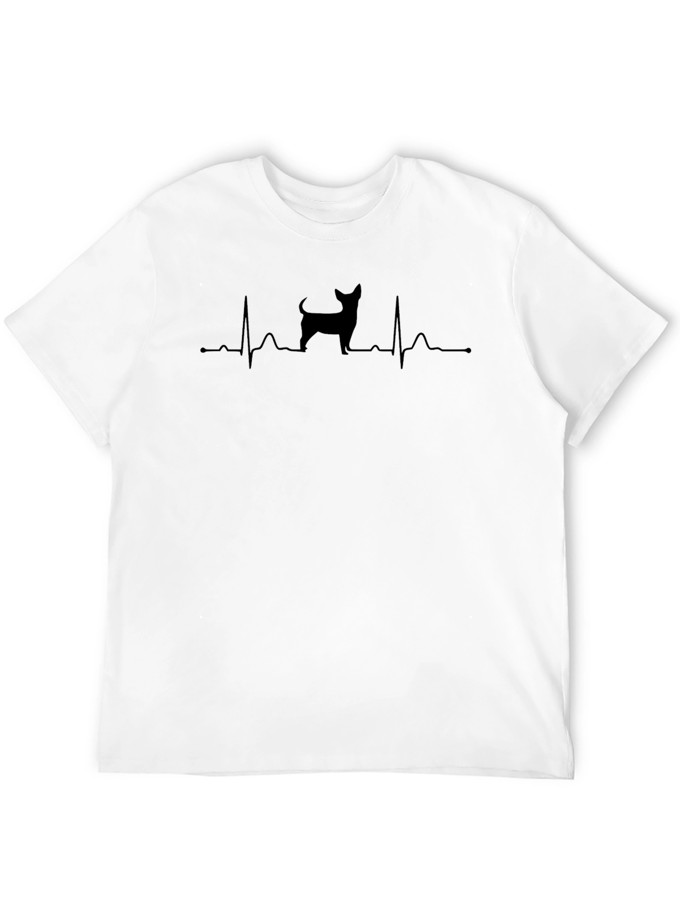 Chihuahua Heartbeat Graphic Tee - Dog Lover T-Shirt