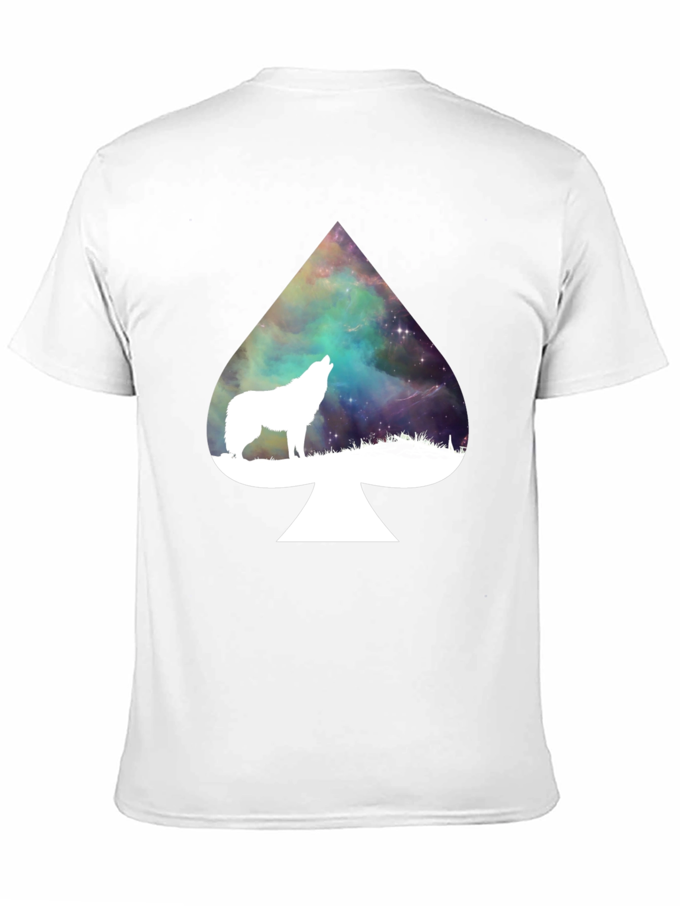 Wolf Spade T-Shirt - Galaxy Design