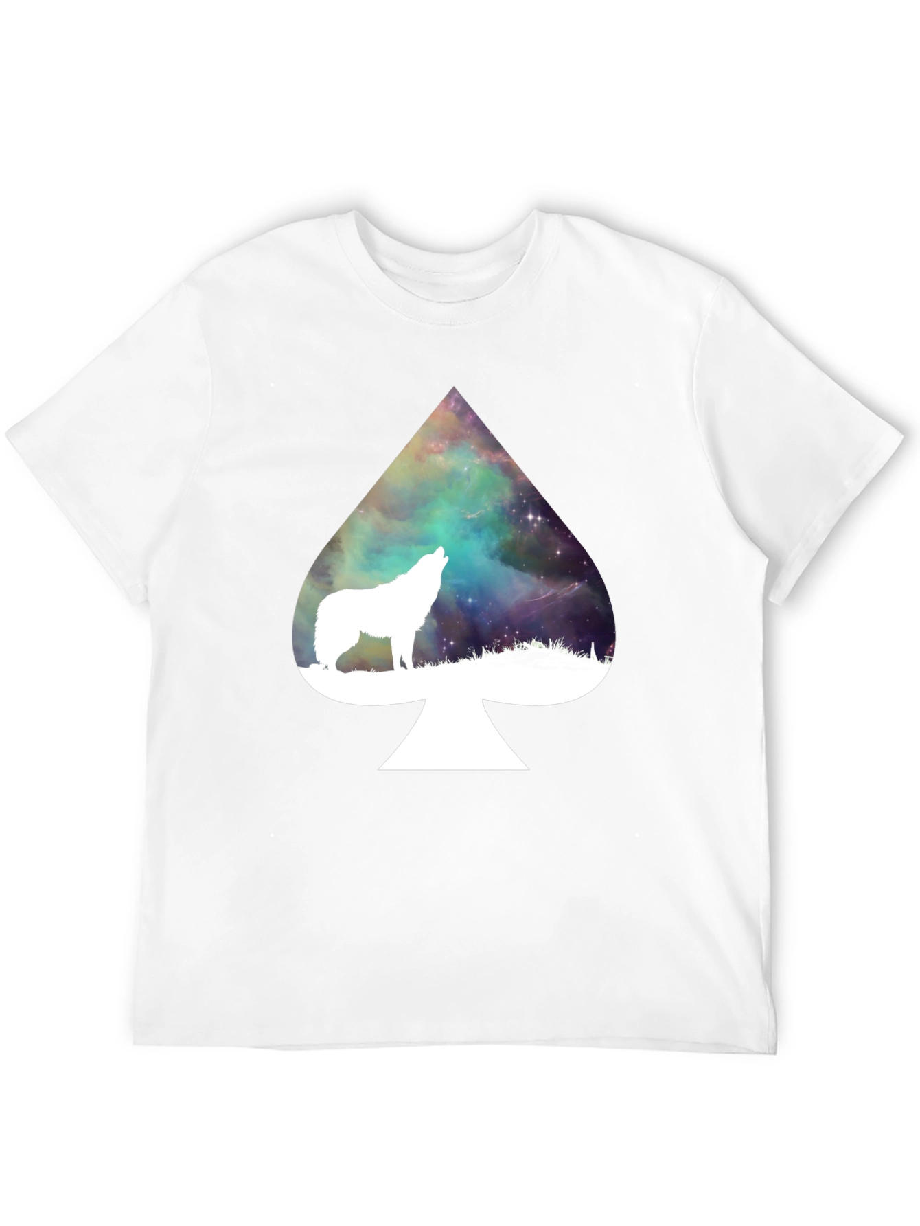 Wolf Spade T-Shirt - Galaxy Design