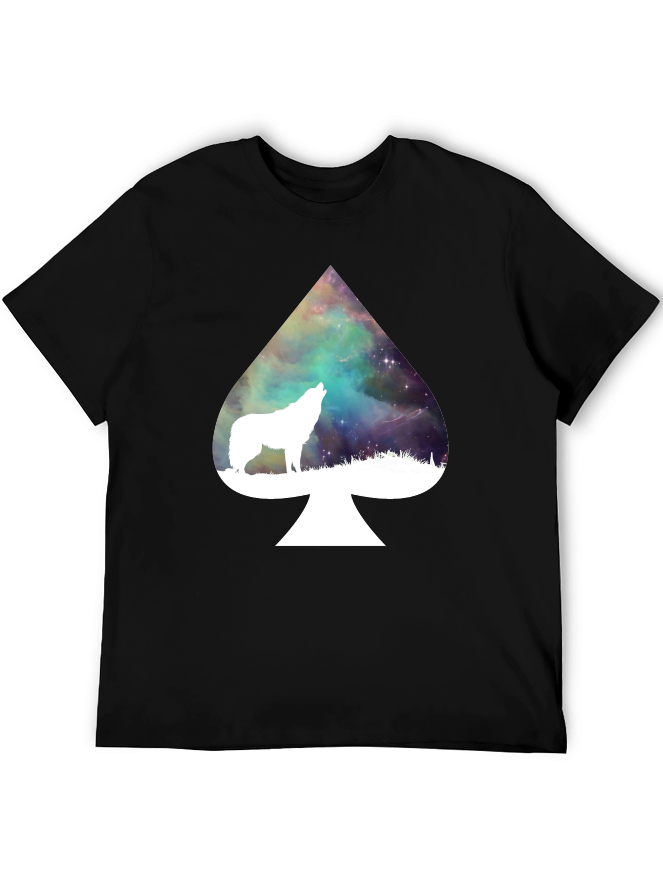 Wolf Spade T-Shirt - Galaxy Design
